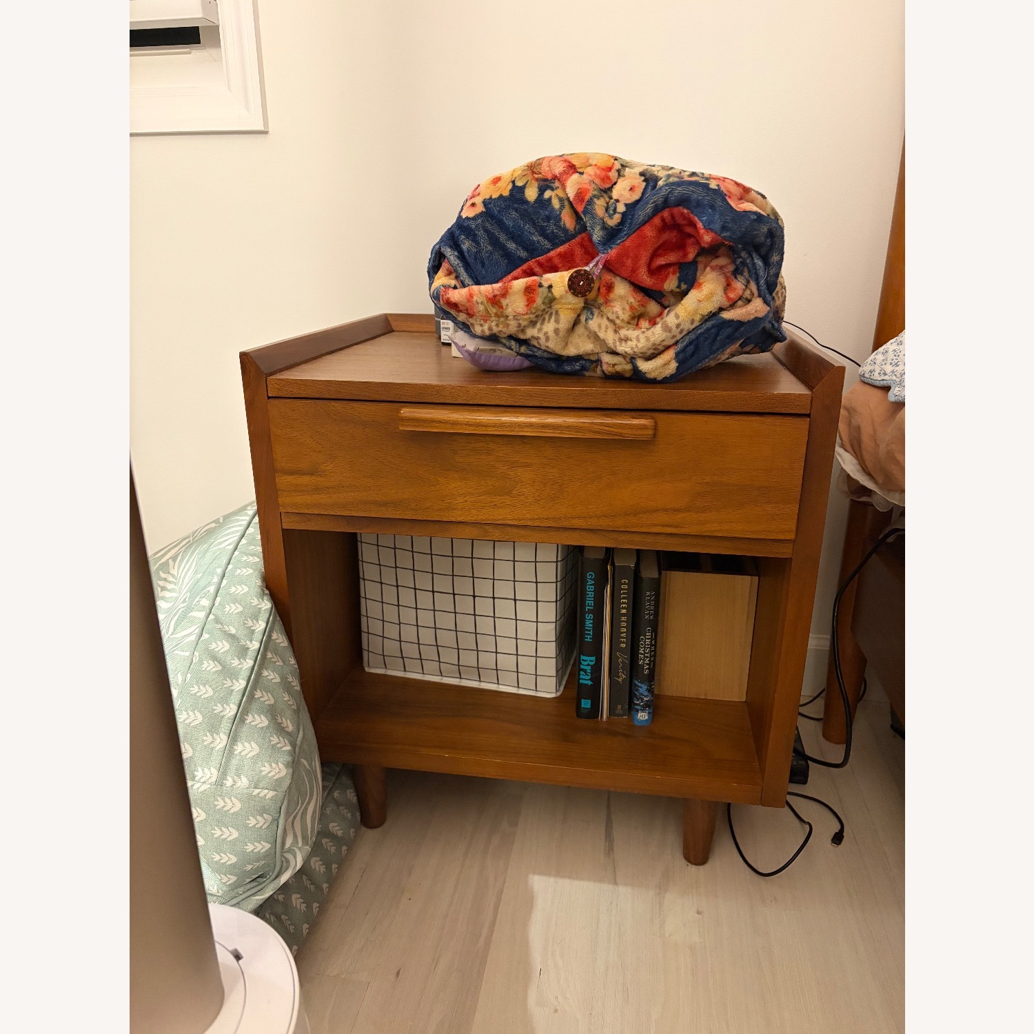 Crate & Barrel Tate Nightstands in Walnut - image-2