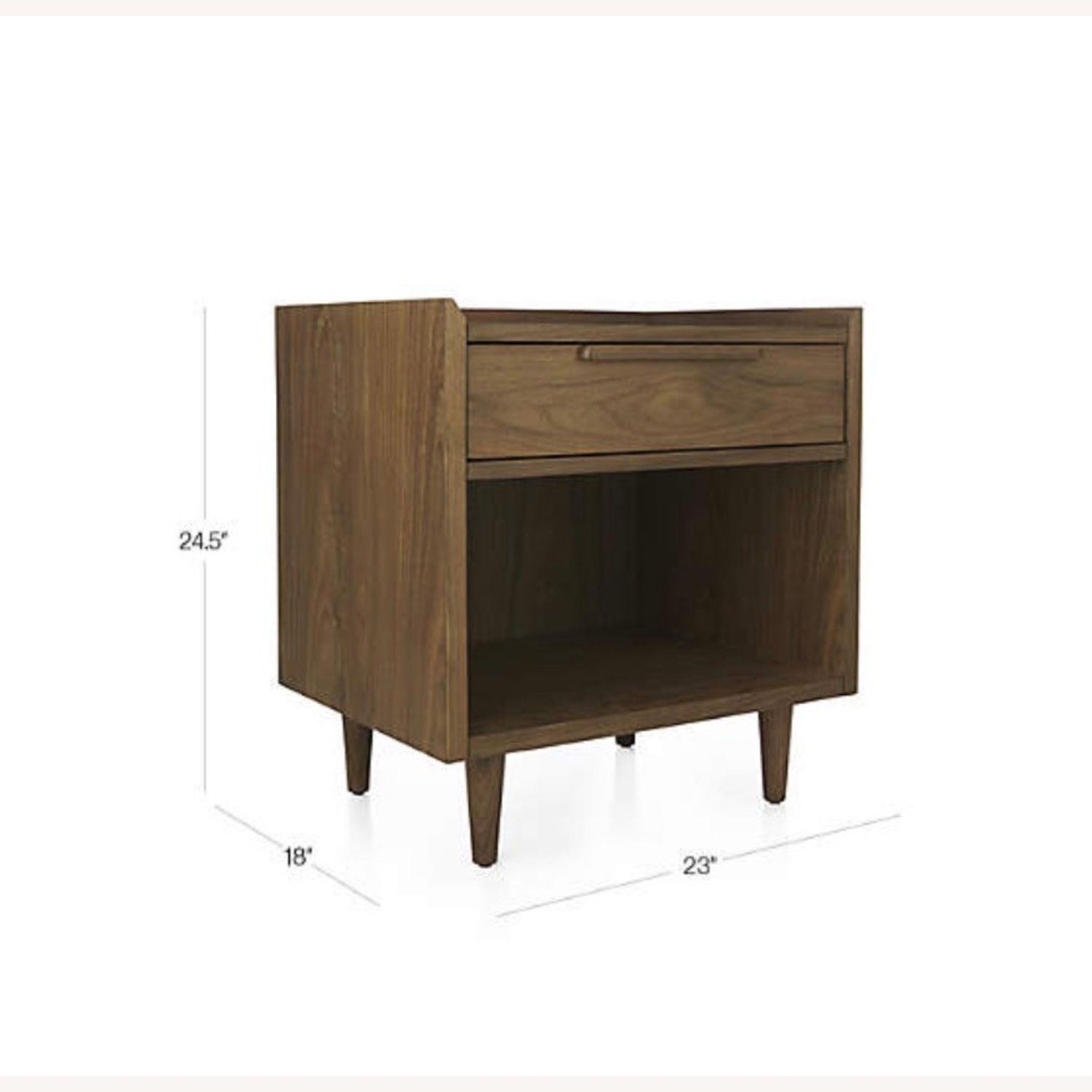 Crate & Barrel Tate Nightstands in Walnut - image-5