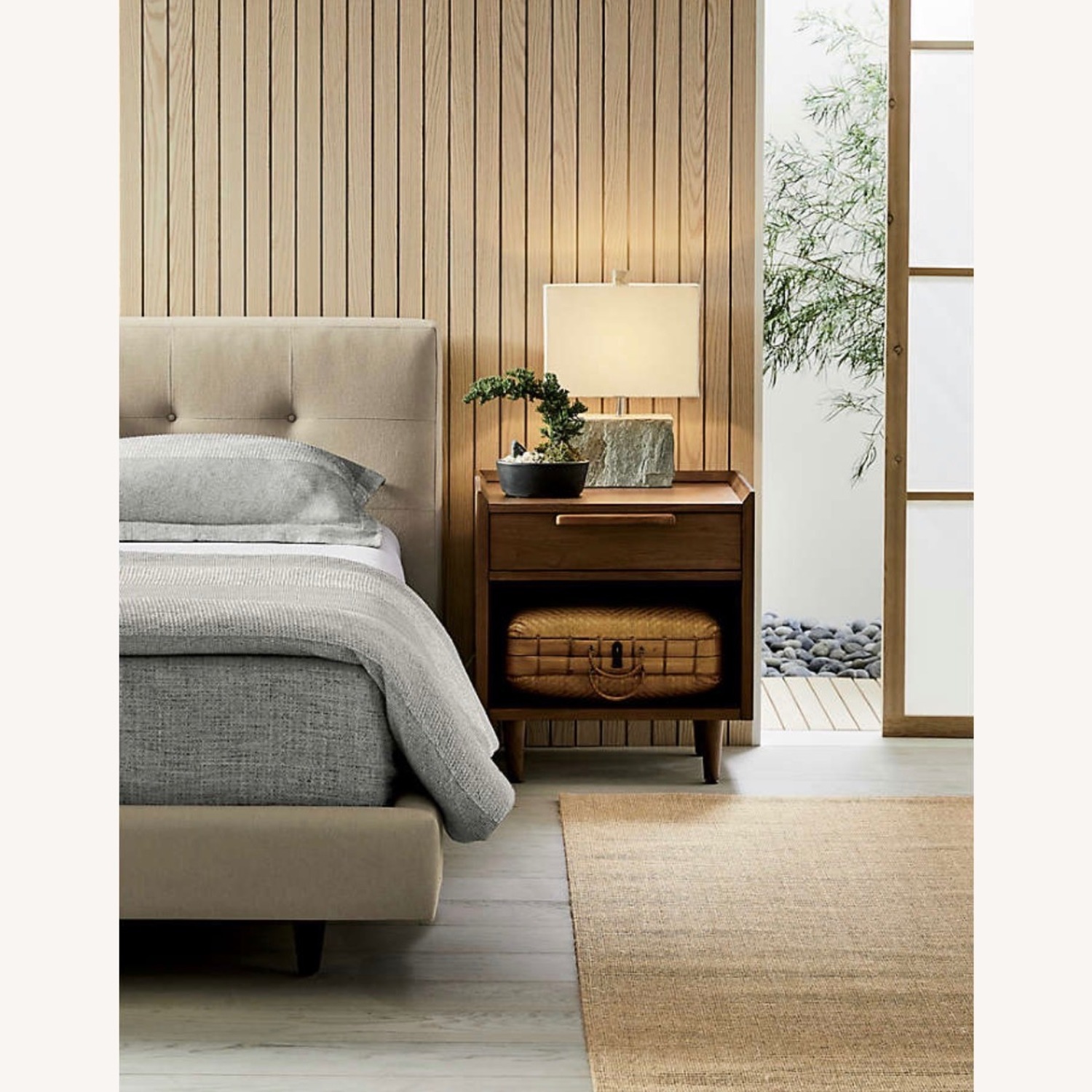 Crate & Barrel Tate Nightstands in Walnut - image-6