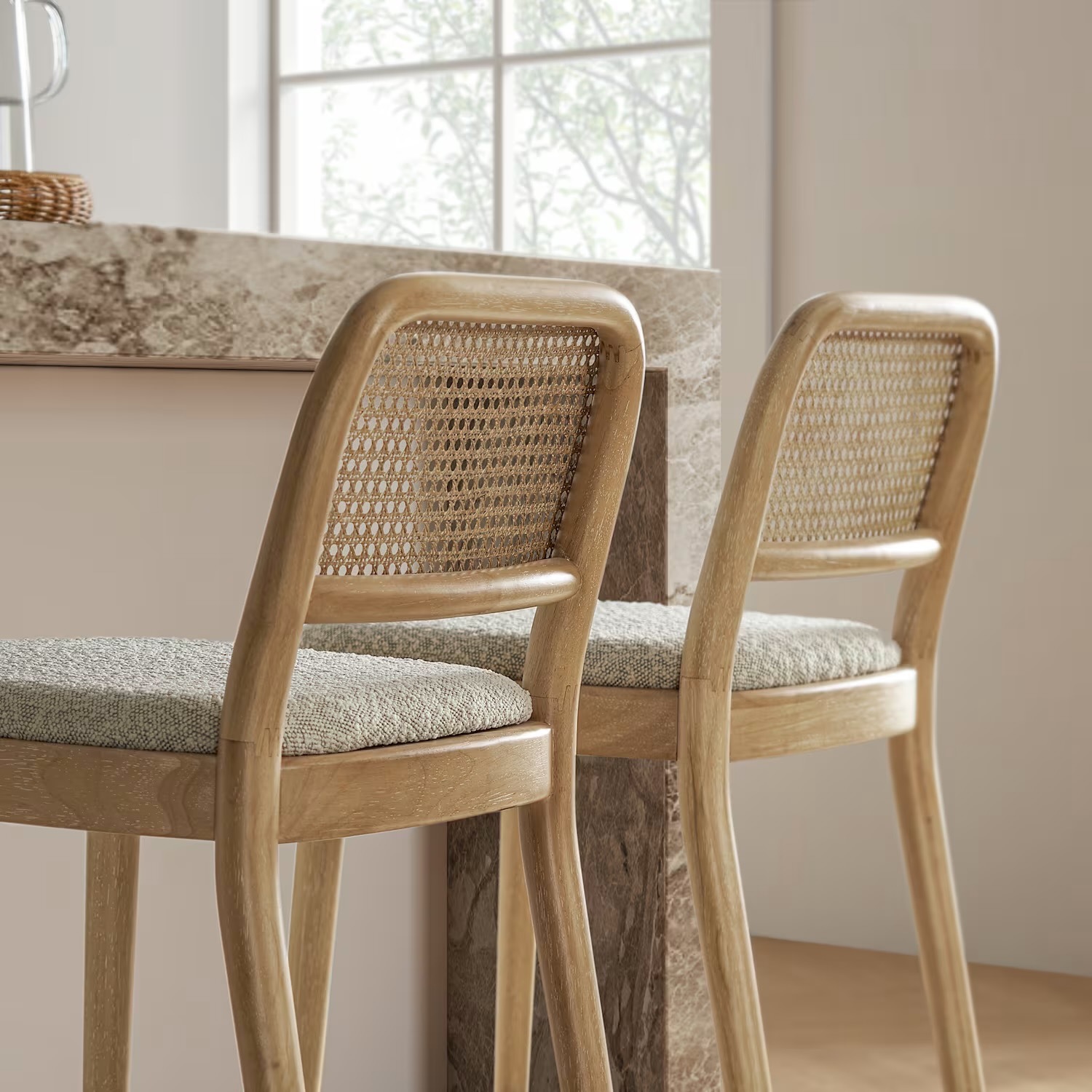 Castlery Edith Natural Wood Stool - image-1