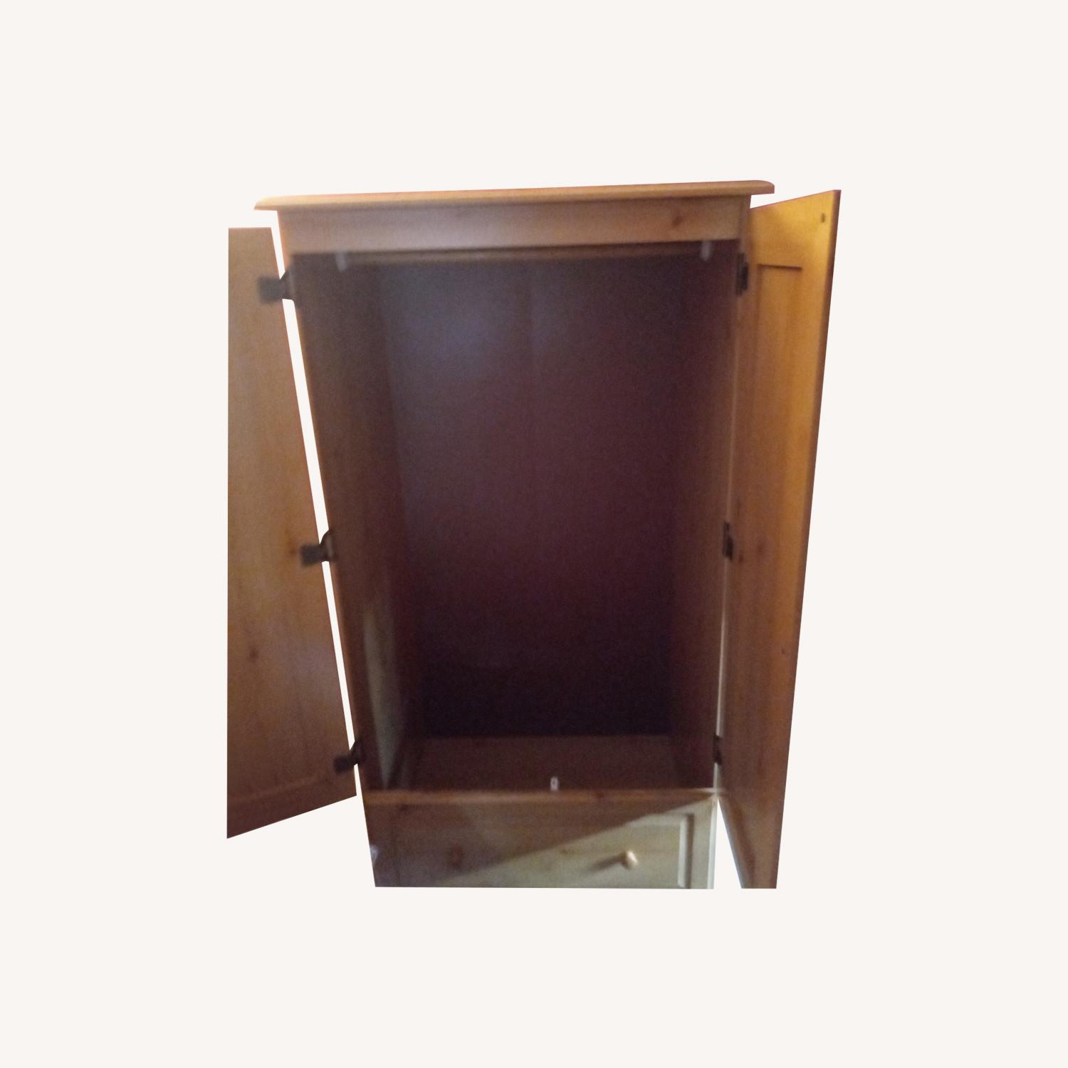 Natural Wood Armoire - image-0