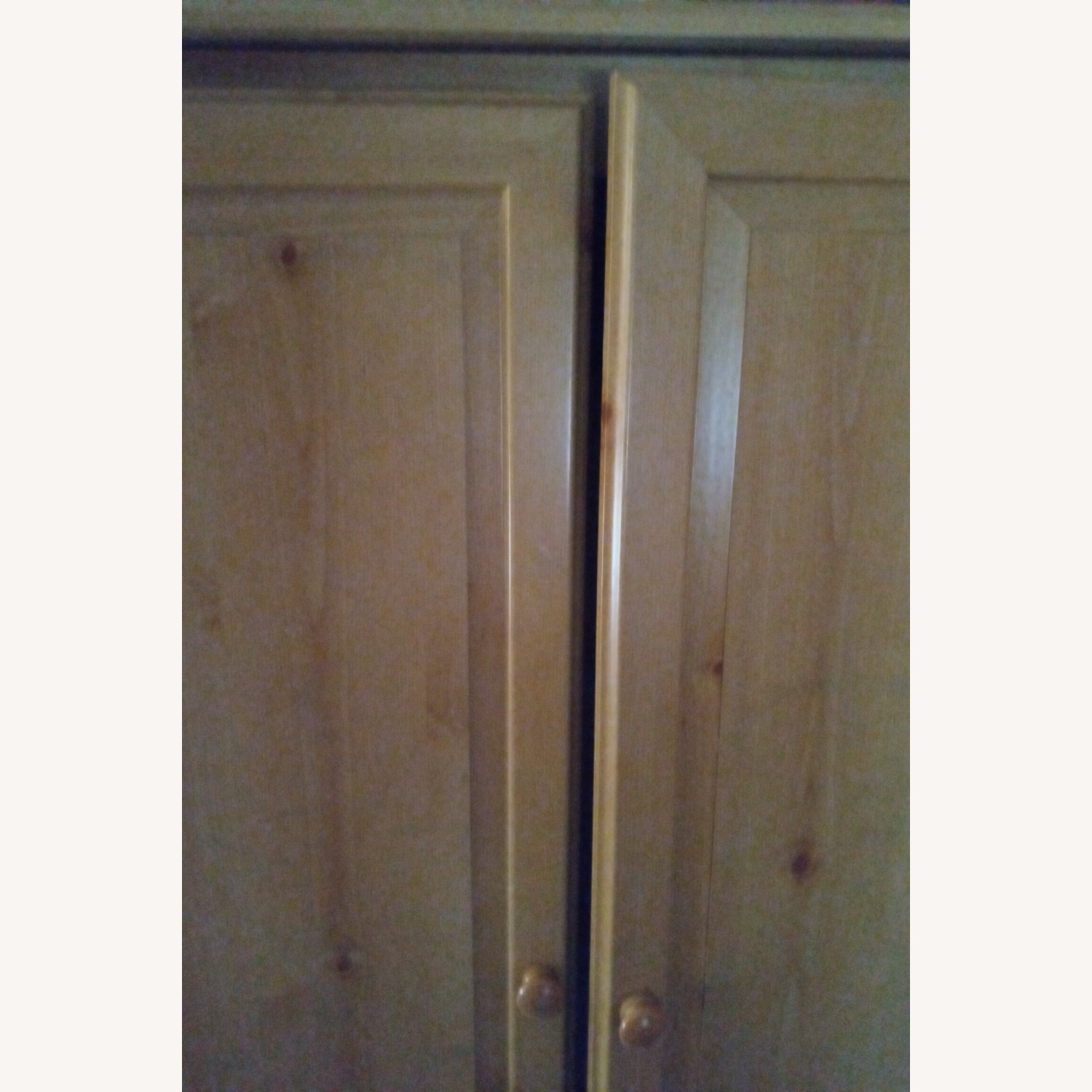 Natural Wood Armoire - image-1