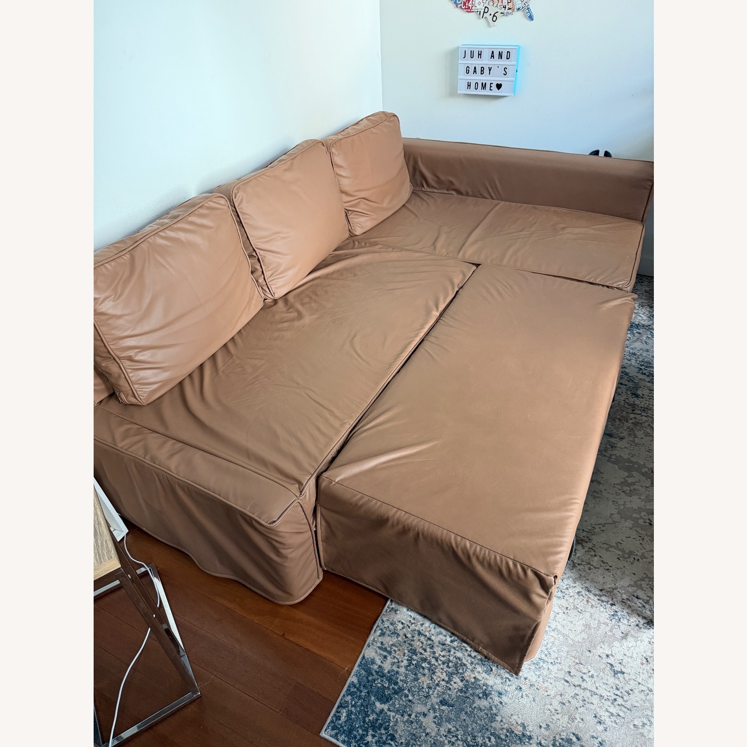 IKEA Friheten Dark Gray Fabric Sleeper Sofa - image-1