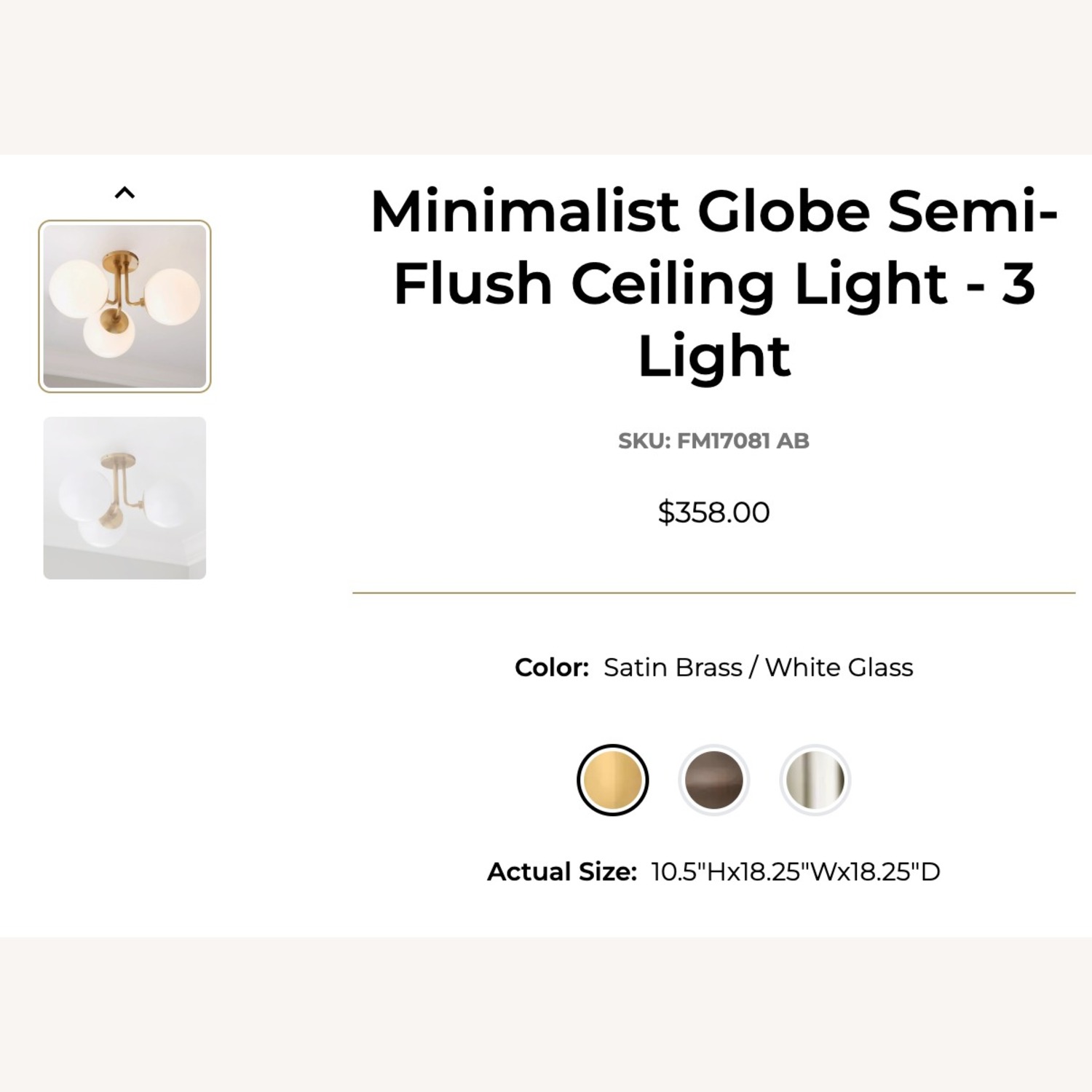 Hudson Valley Minimalist Globe Ceiling Light - image-2