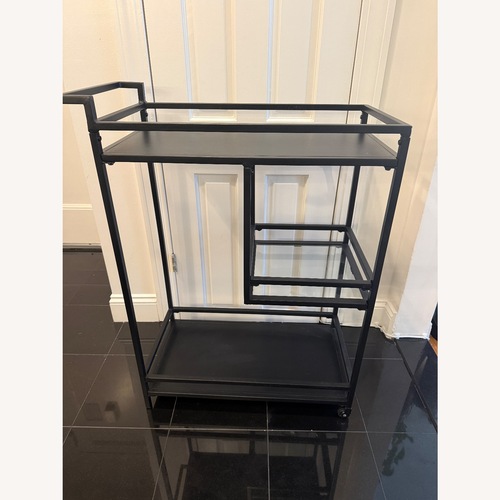 Used Glasgow Metal Bar Cart Black for sale on AptDeco