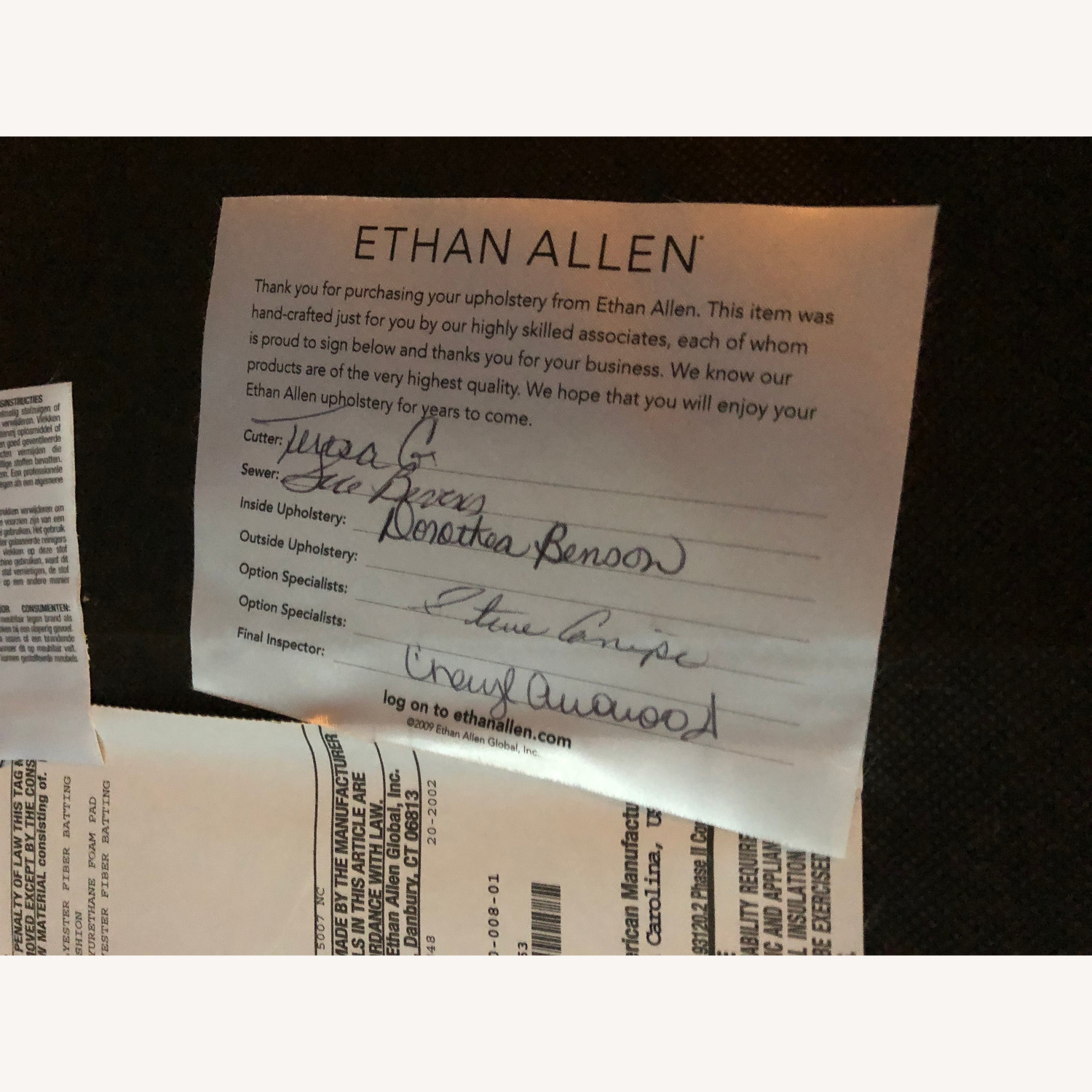 Ethan Allen Custom-Upholstered Storage Ottoman - image-6