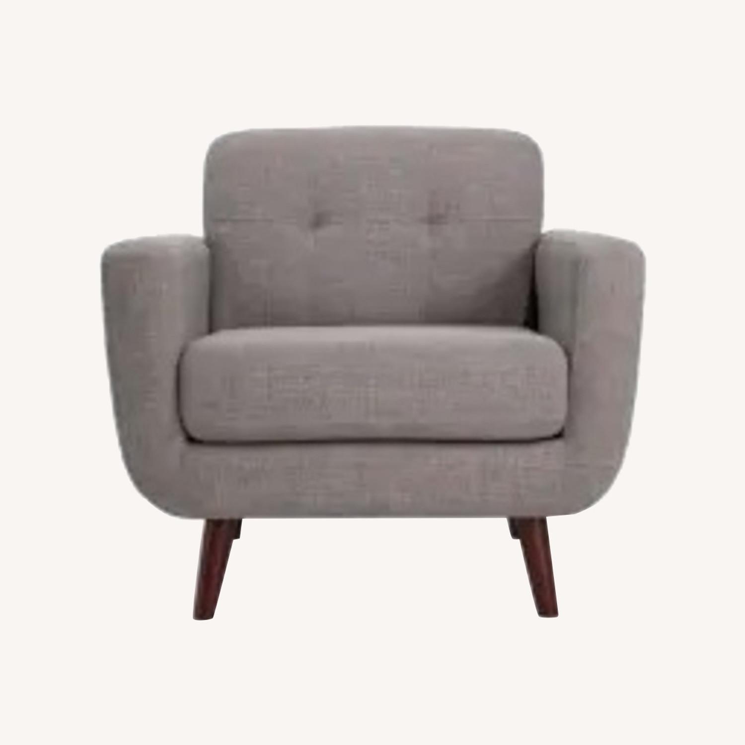 Bettie Accent Light Gray Chair - image-0