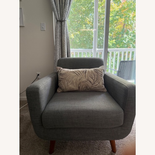 Used Bettie Accent Light Gray Chair for sale on AptDeco
