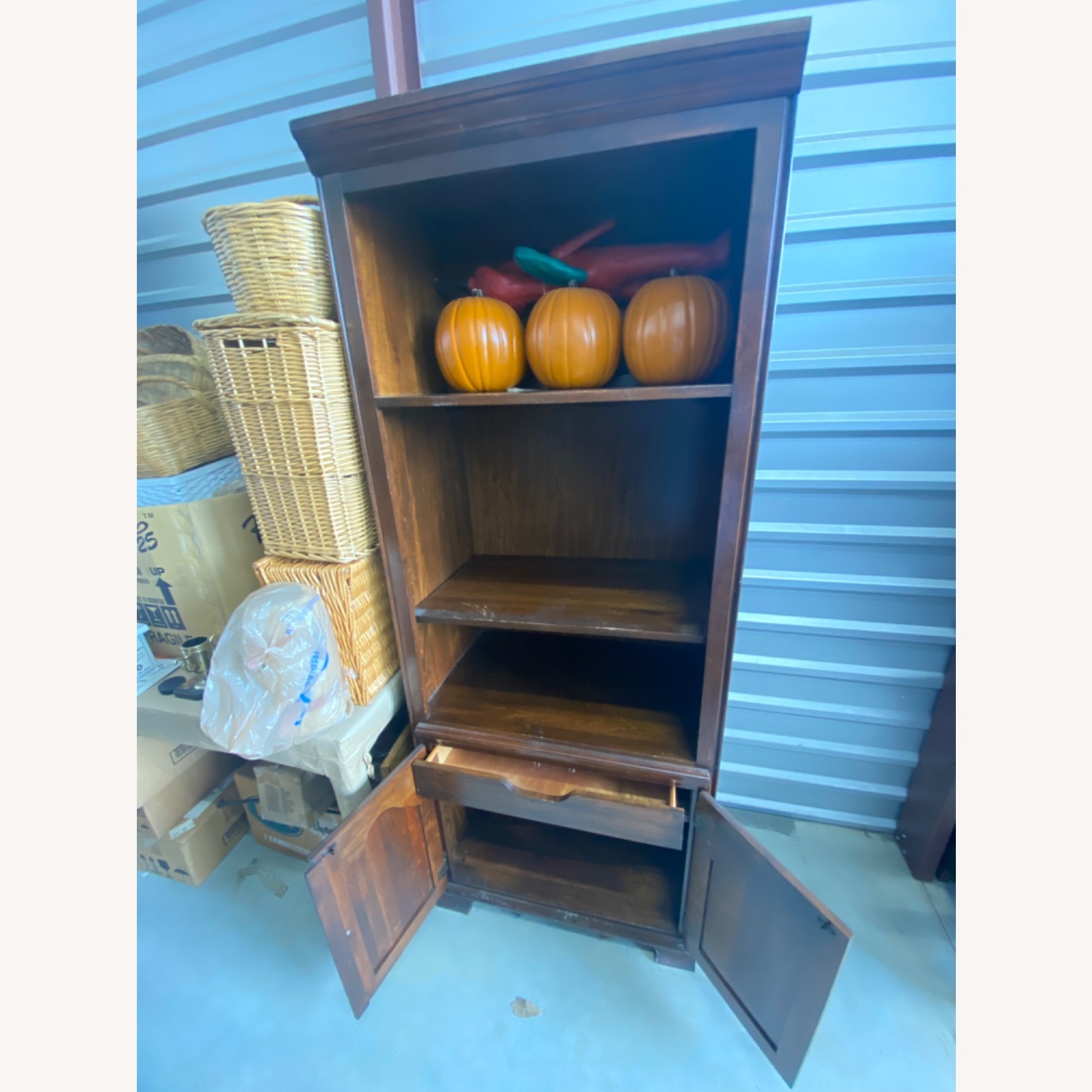 Ashley Furniture Dark Brown Wood Bookcase - image-2