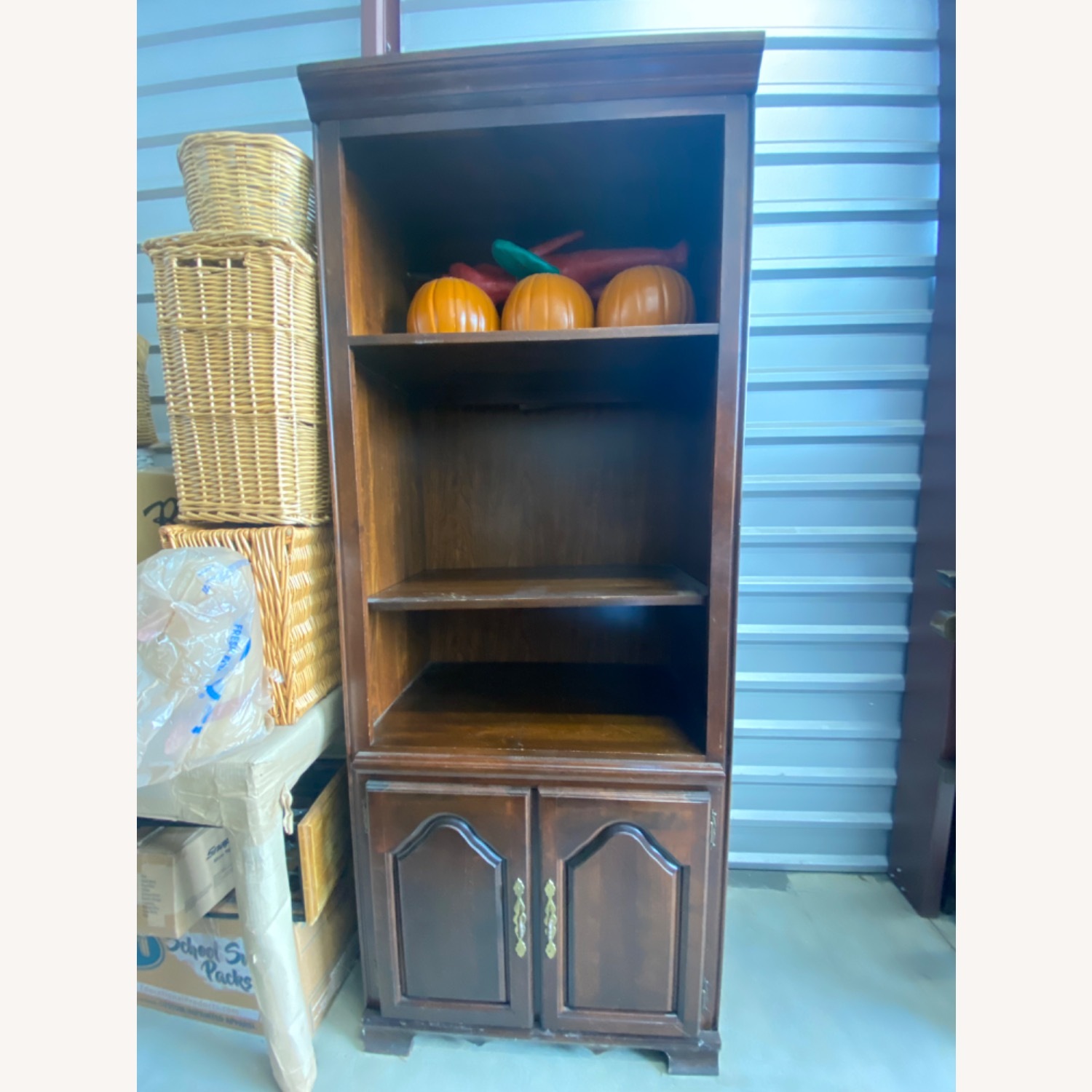 Ashley Furniture Dark Brown Wood Bookcase - image-1