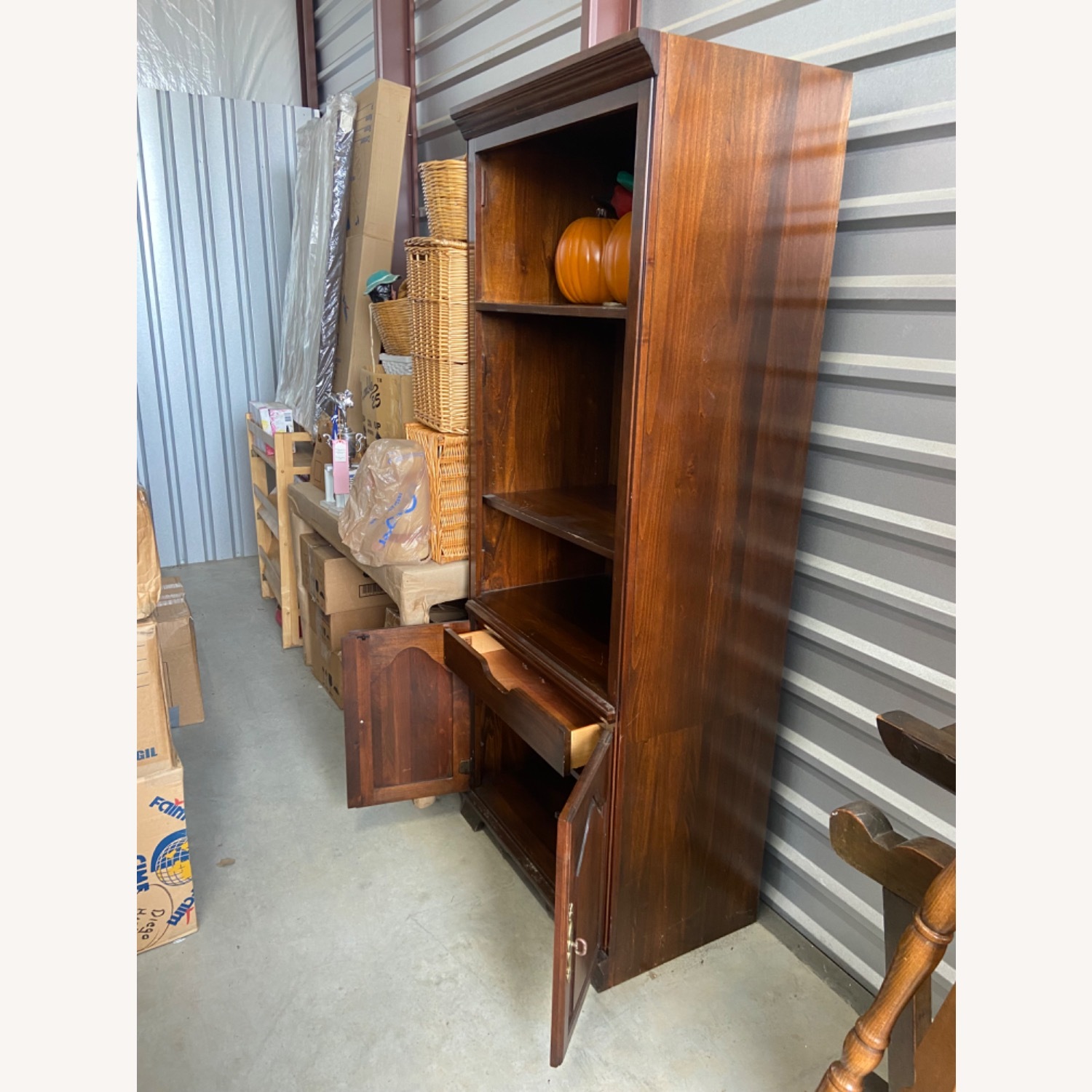 Ashley Furniture Dark Brown Wood Bookcase - image-3