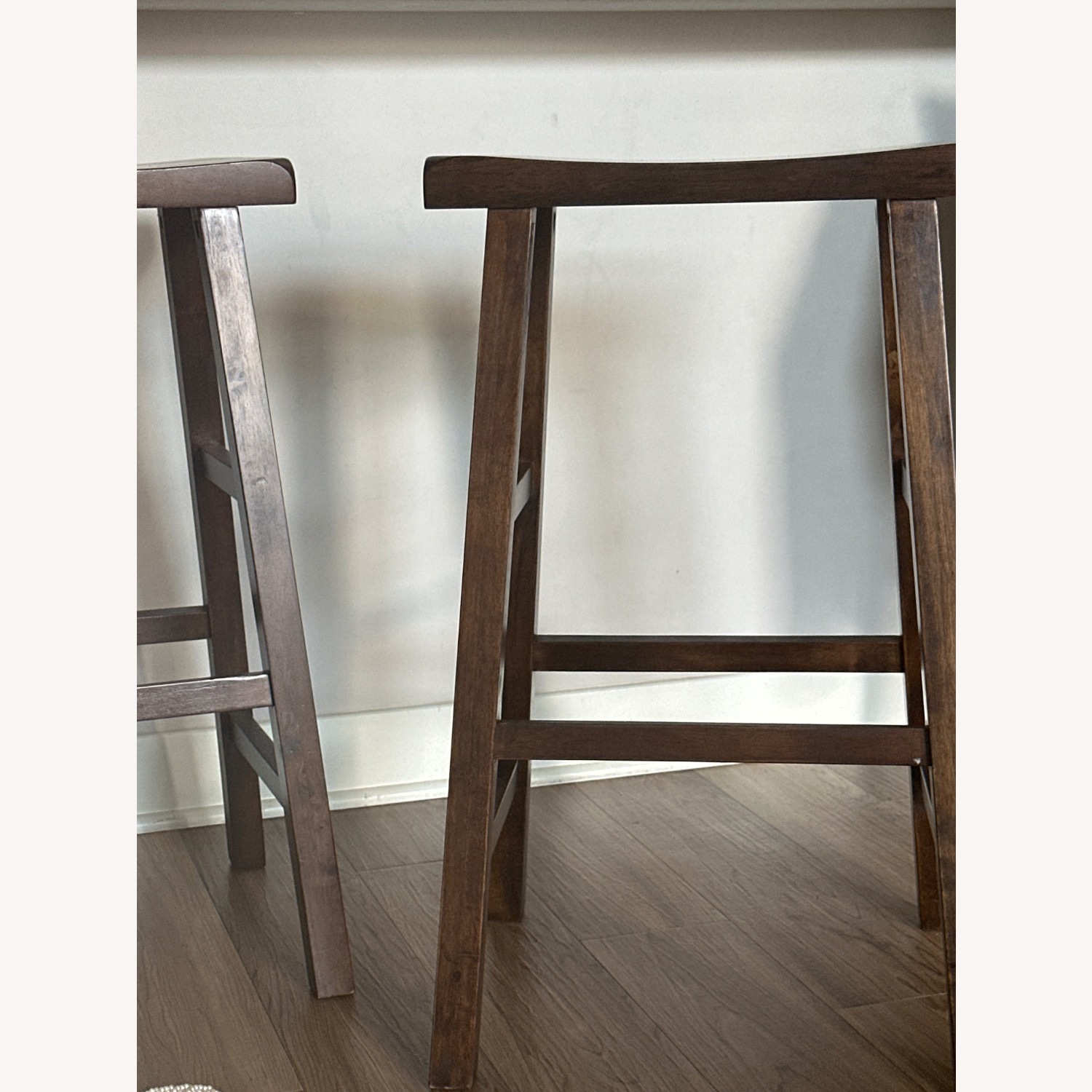 3 Brown Dining Bar Stools  - image-3