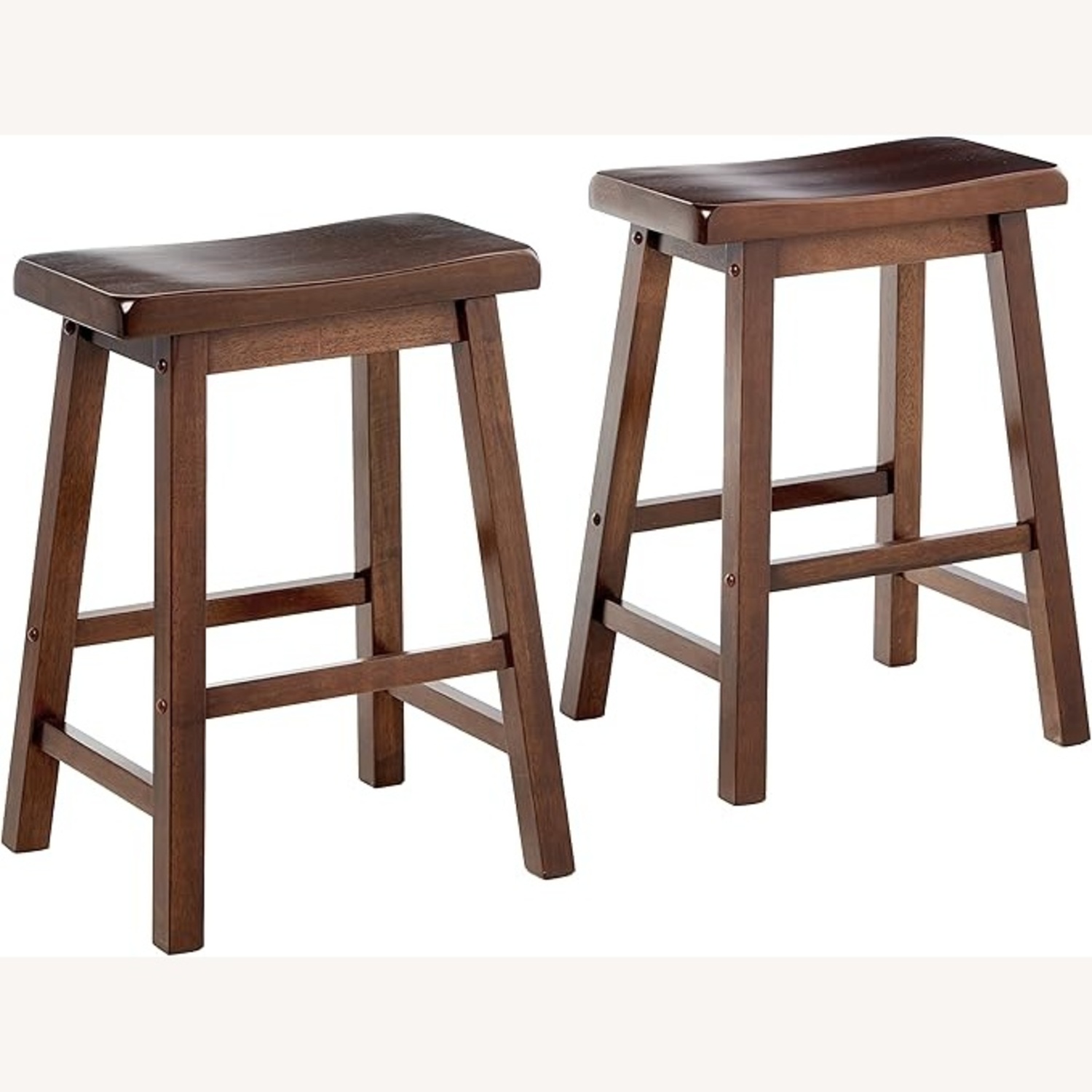 3 Brown Dining Bar Stools  - image-4