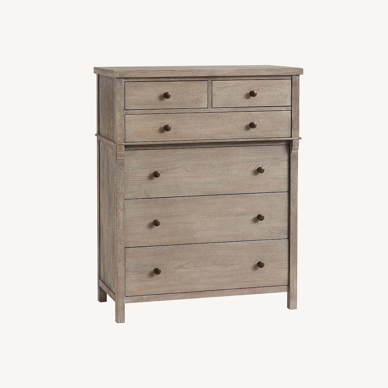 Pottery Barn Toulouse Light Gray Wood Dresser - image-0