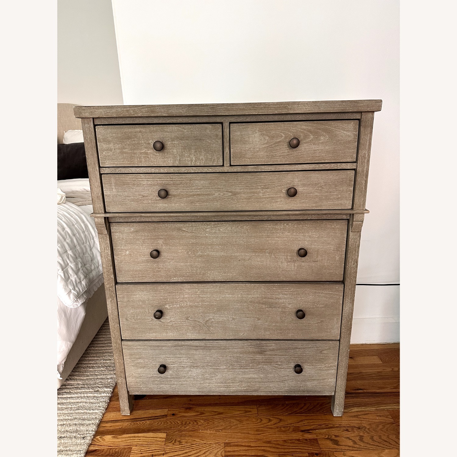 Pottery Barn Toulouse Light Gray Wood Dresser - image-2