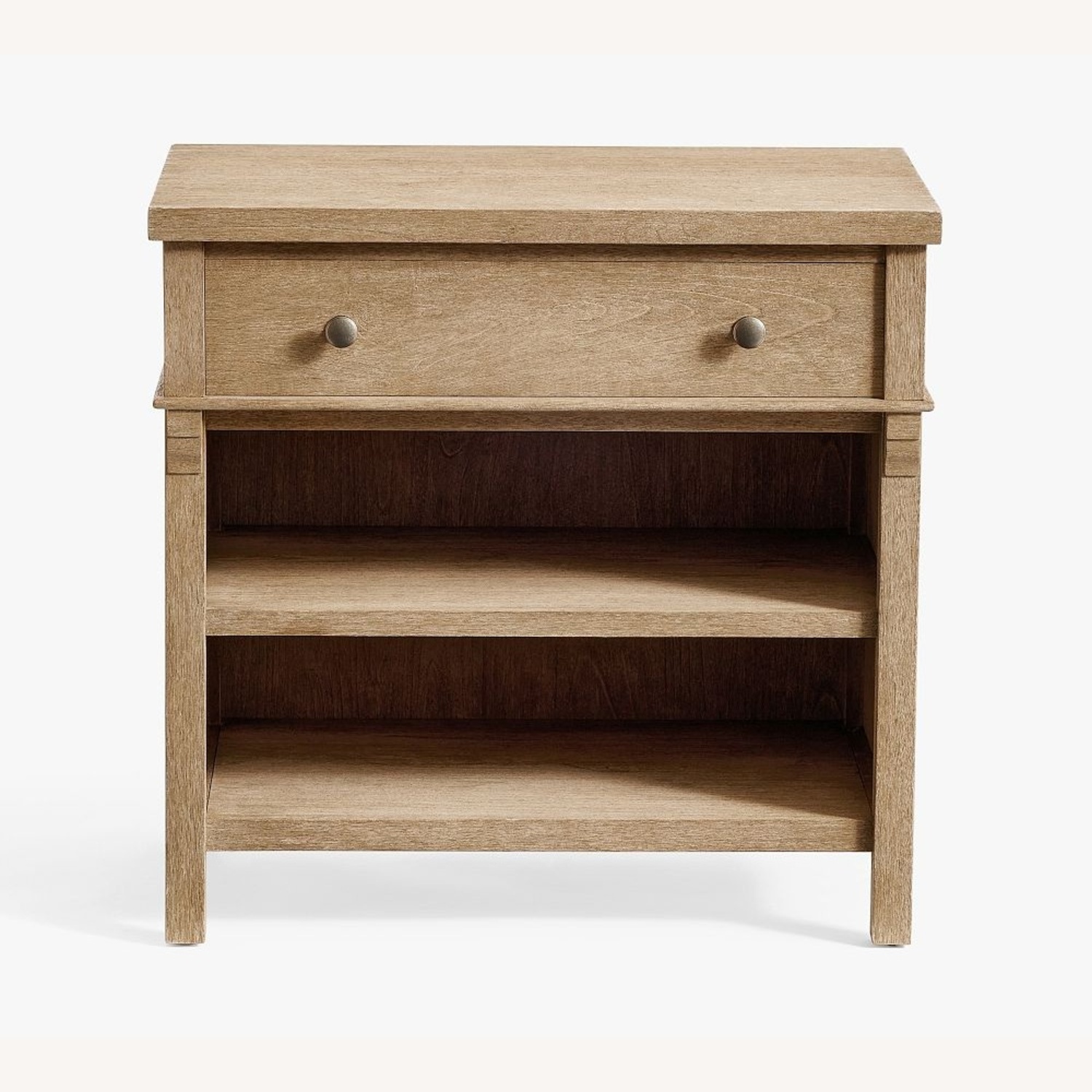 Pottery Barn Toulouse Light Gray Wood Nightstand - image-4