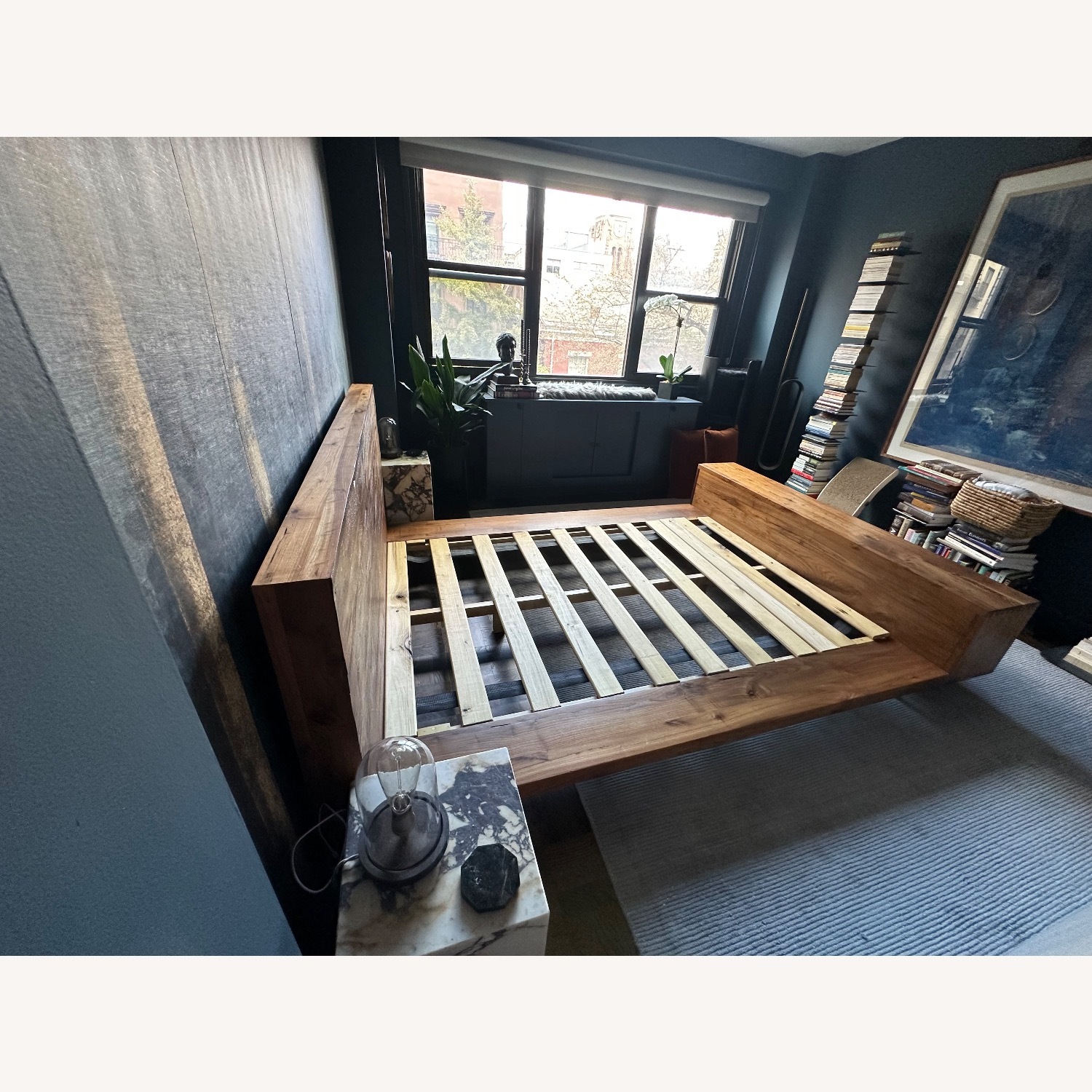 Crate & Barrel Atwood Natural Wood Queen Bed - image-5