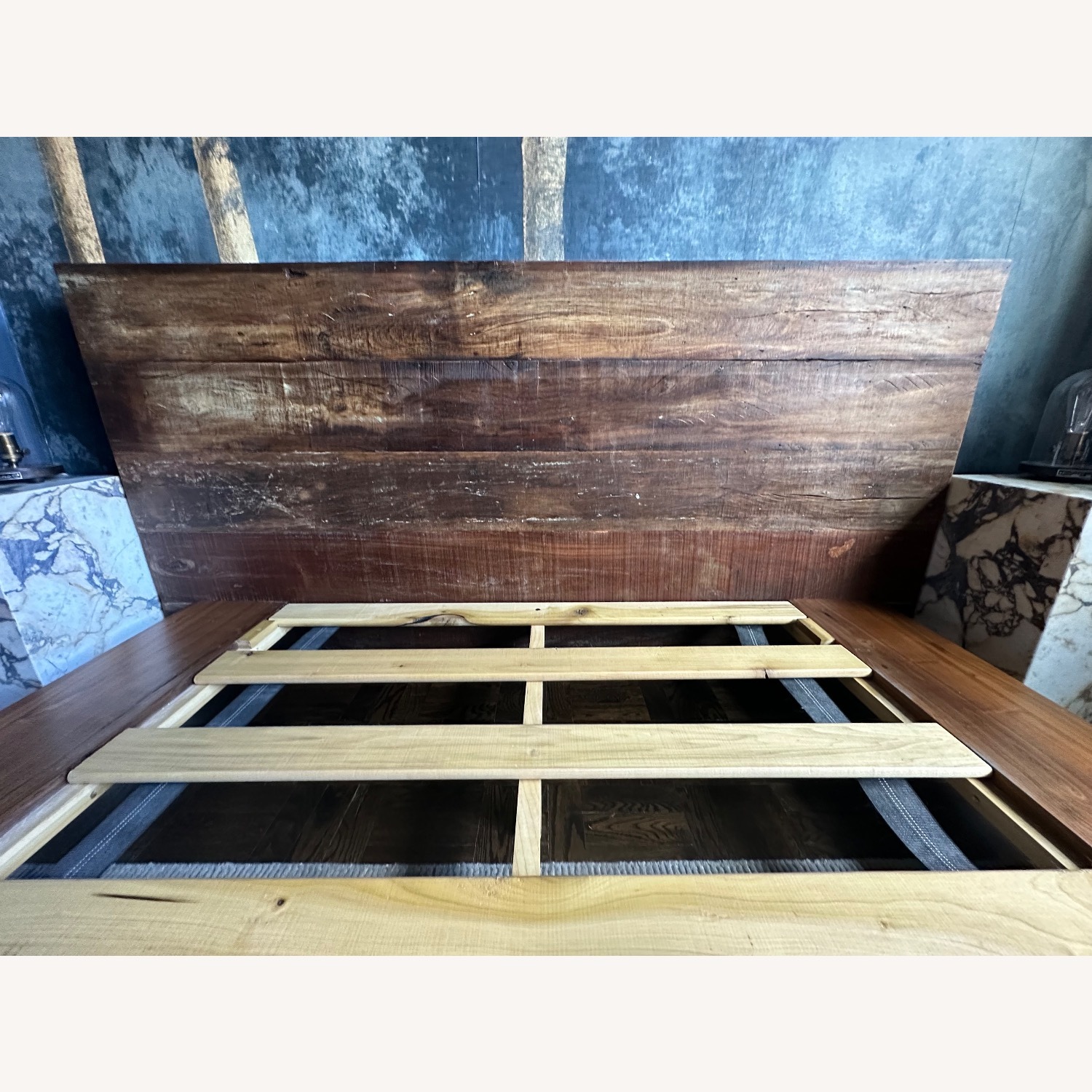 Crate & Barrel Atwood Natural Wood Queen Bed - image-3