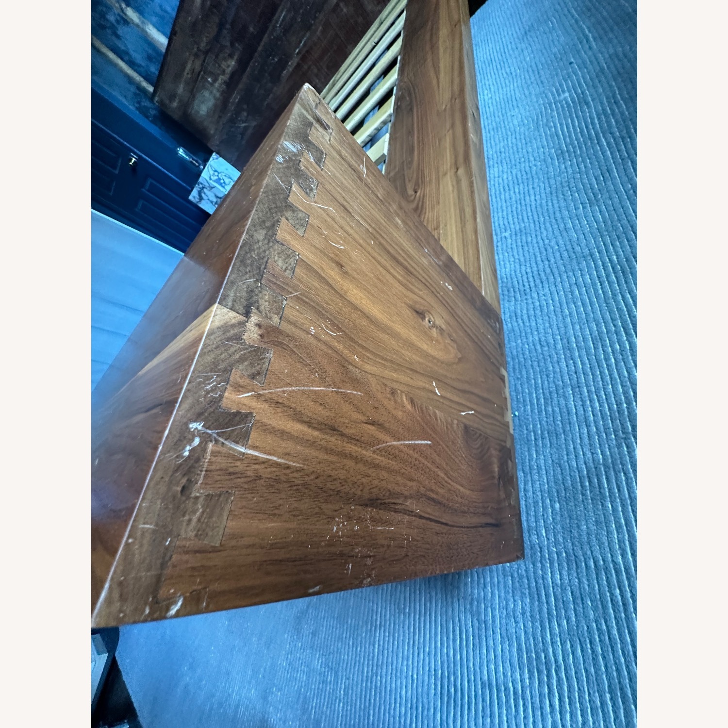 Crate & Barrel Atwood Natural Wood Queen Bed - image-8