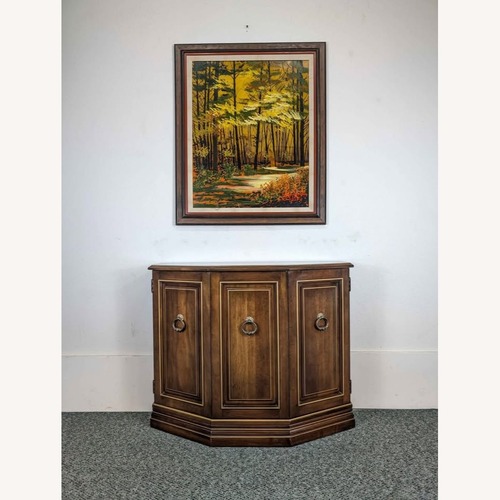 Used Jasper Cabinet Dark Brown Wood Side Table for sale on AptDeco