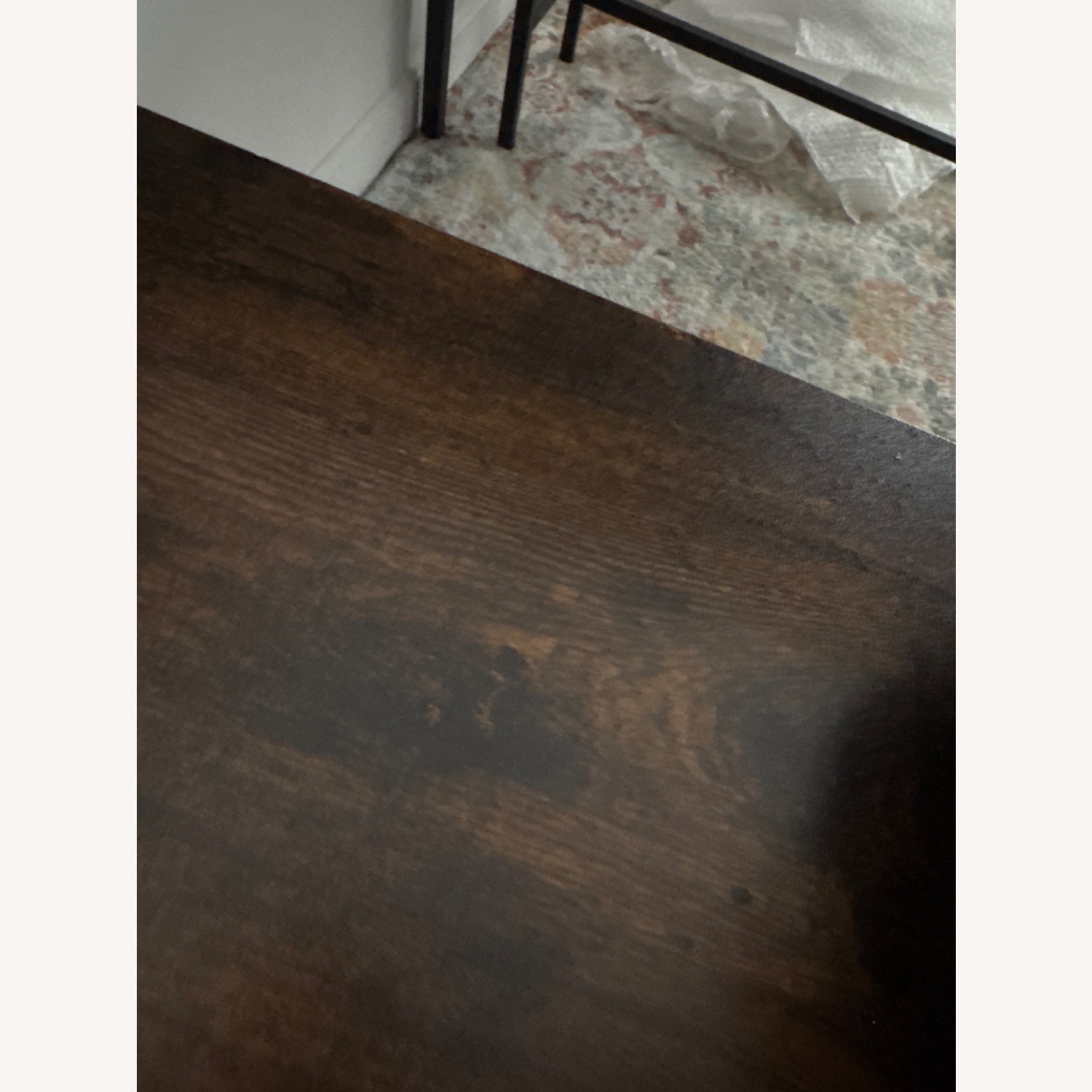 Amazon Wood and Metal Table and Benches Set - image-3