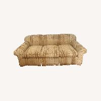 Vintage Cream Custom Upholstered 3-Seater Sofa