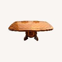 Roma Furniture Traditional Pedestal Dining Table