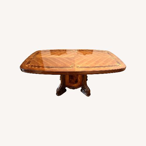 Used Roma Furniture Traditional Pedestal Dining Table for sale on AptDeco