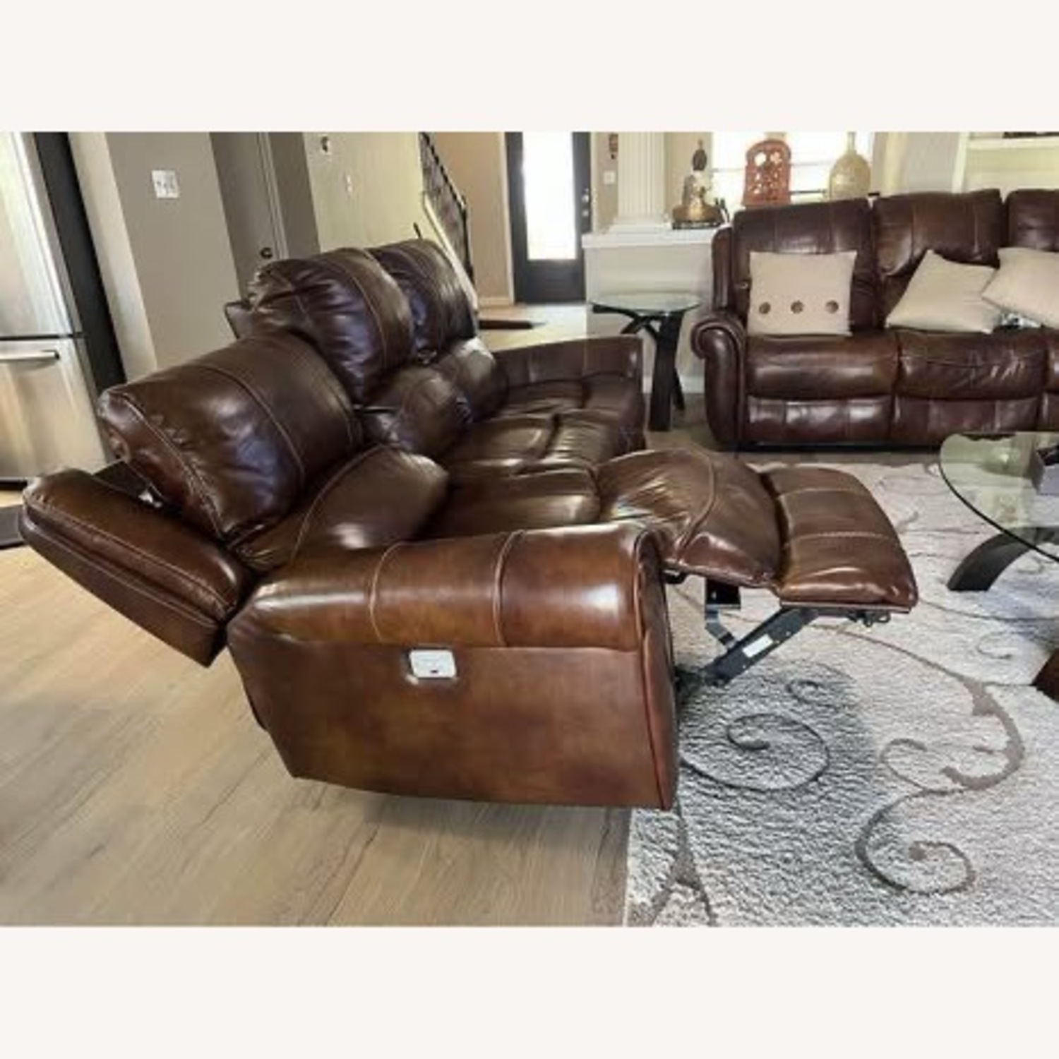 JB Hirsch Home Decor Light Brown 3+ Seater Sofa - image-2