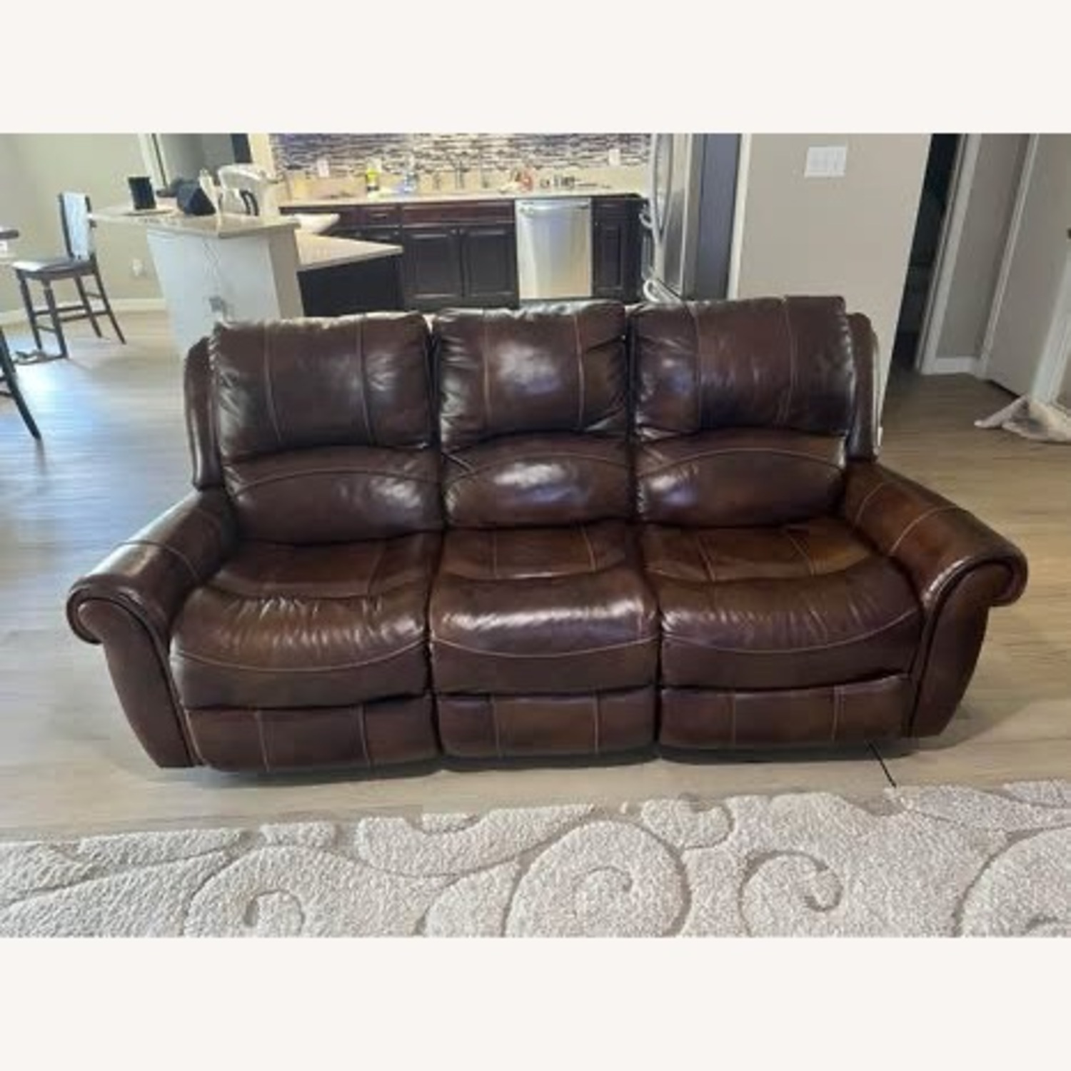 JB Hirsch Home Decor Light Brown 3+ Seater Sofa - image-1