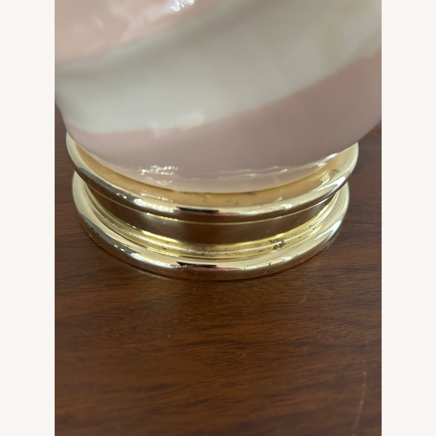 Vintage/Antique Finds Pink Glass Table Lamp - image-11