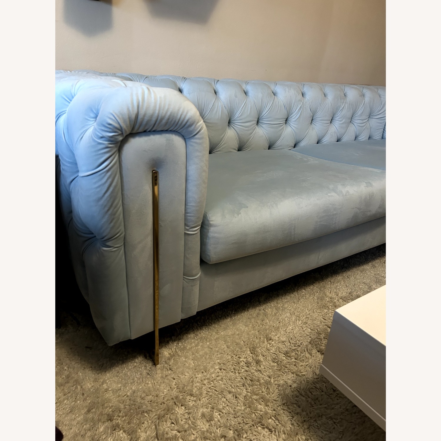 Brooklyn Space Blue Fabric 3+ Seater Sofa - image-3