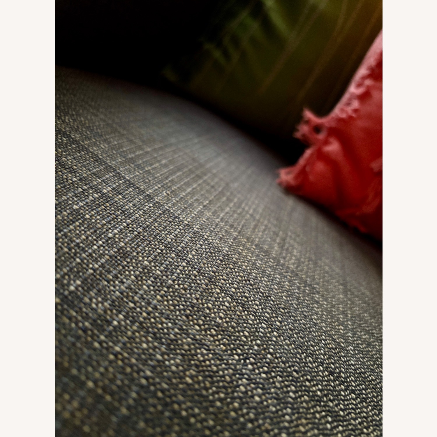 Crate & Barrel Light Gray Armchair - image-2