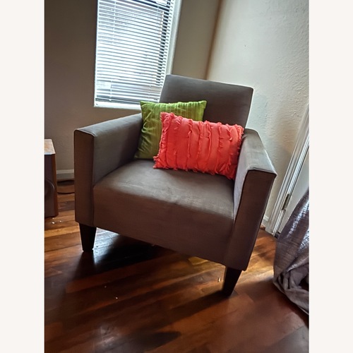 Used Crate & Barrel Light Gray Armchair for sale on AptDeco