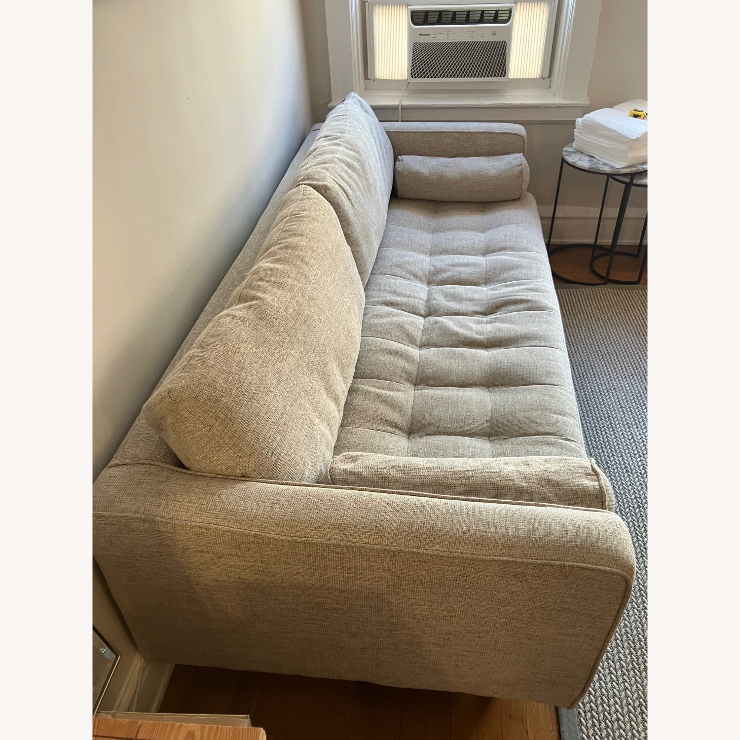 Article Sven Light Gray Fabric 3+ Seater Sofa - image-1