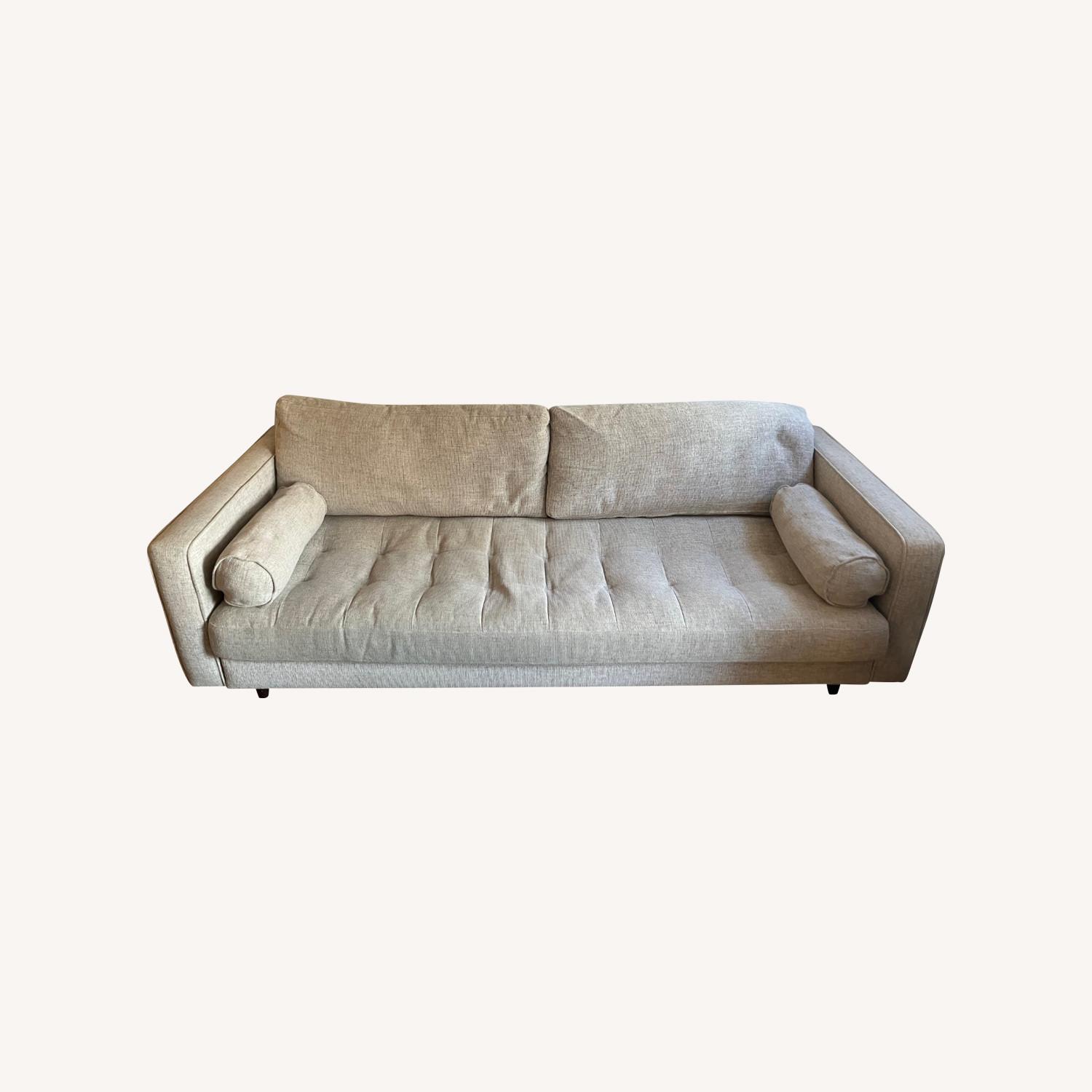 Article Sven Light Gray Fabric 3+ Seater Sofa - image-0