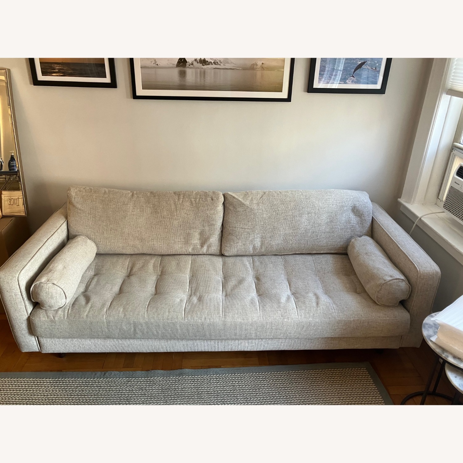 Article Sven Light Gray Fabric 3+ Seater Sofa - image-4