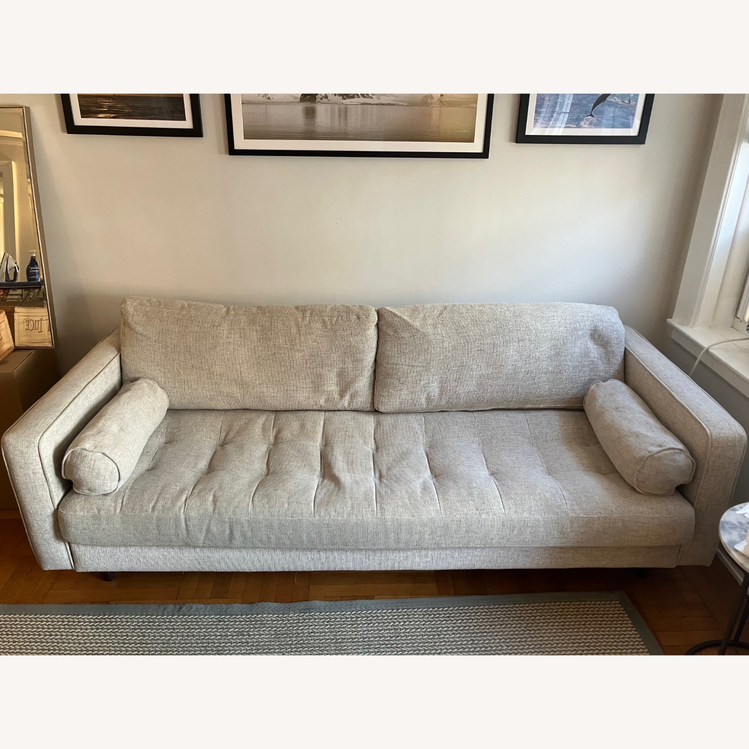 Article Sven Light Gray Fabric 3+ Seater Sofa - image-3