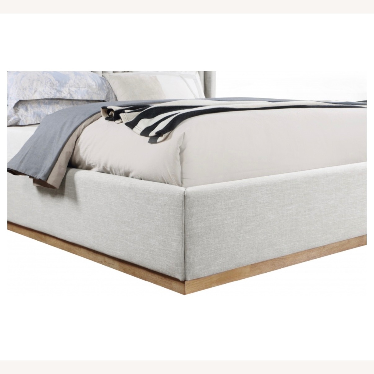 Logan Bed Natural Linen Queen Bed - image-4