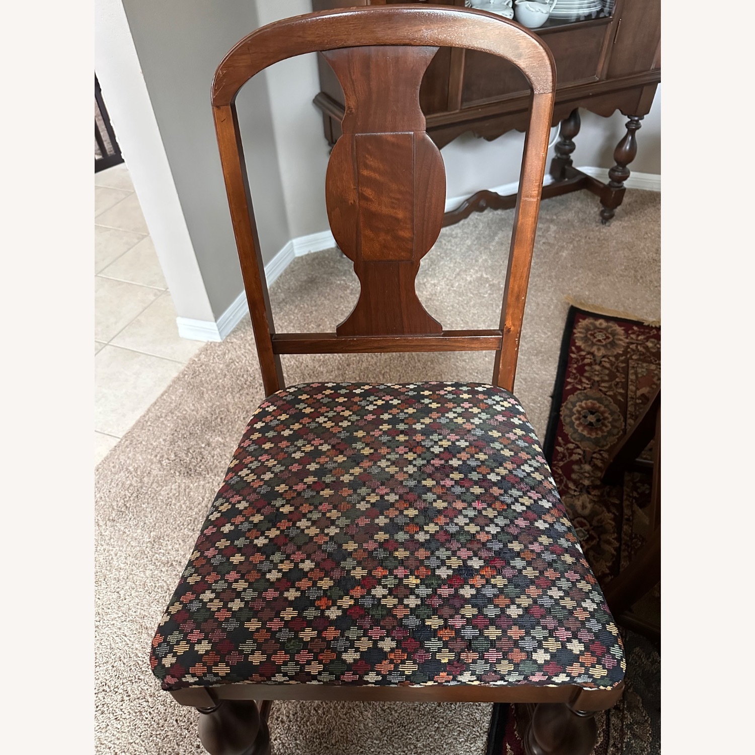 Antique Dining Set Table and 6 Chairs  - image-15