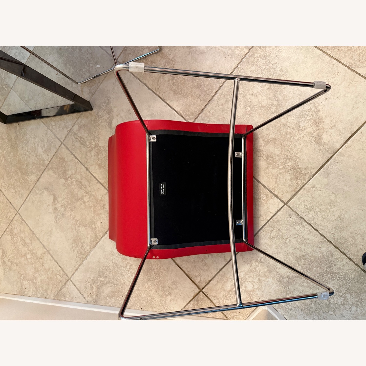 Ligne Roset Modern Red Dining Chair - image-3