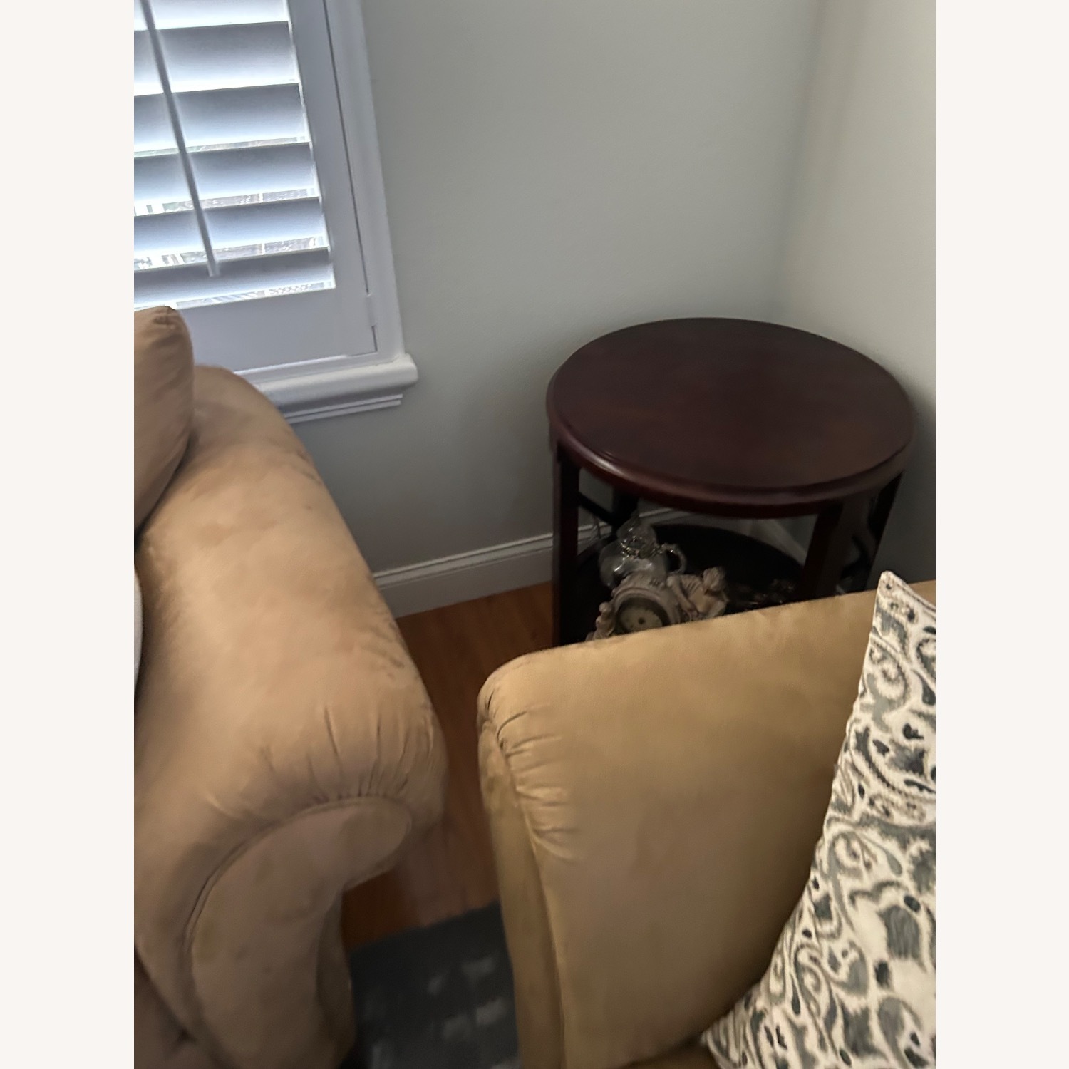 Natural Wood Loveseat - image-3