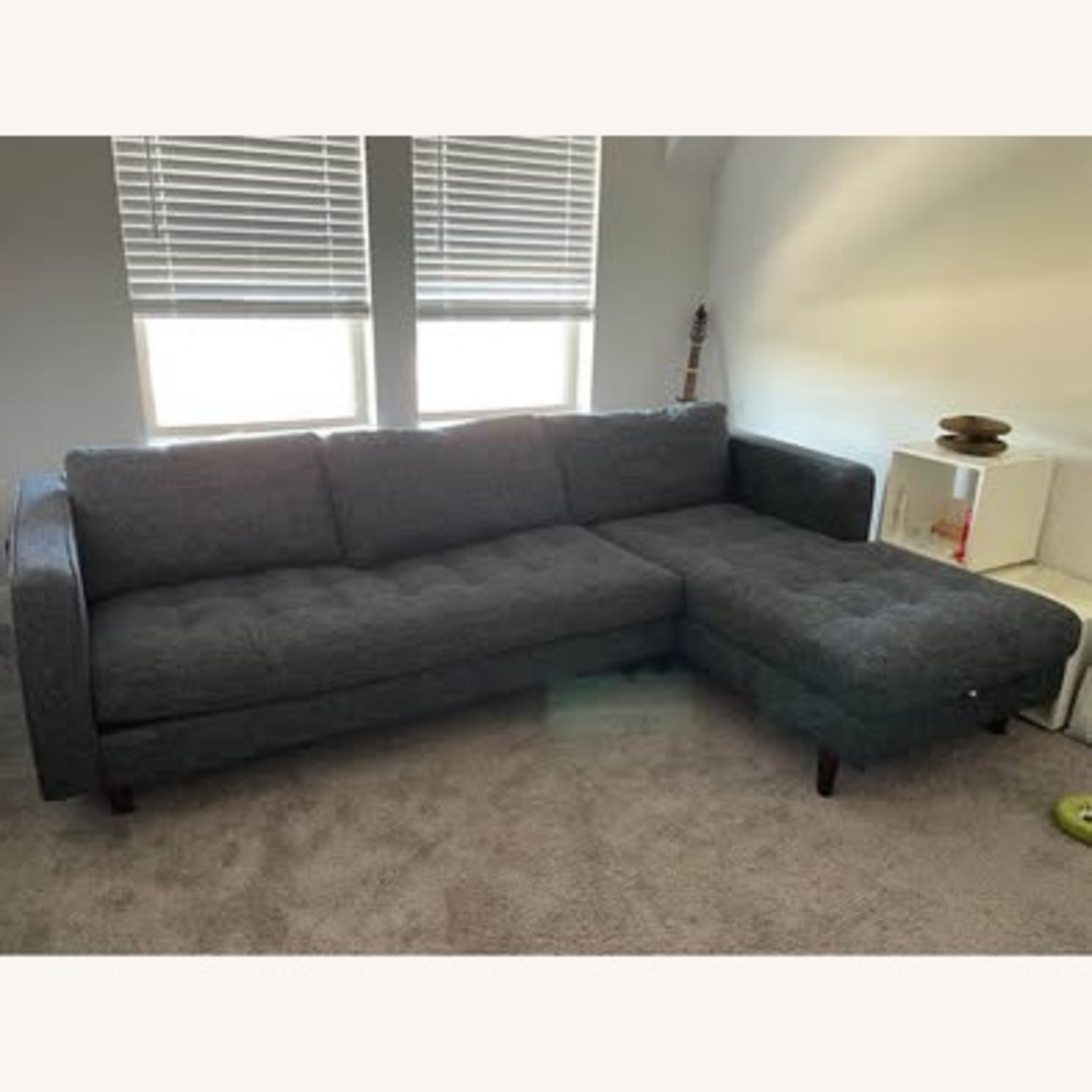 Article Blue Fabric 3+ Seater Sofa - image-1