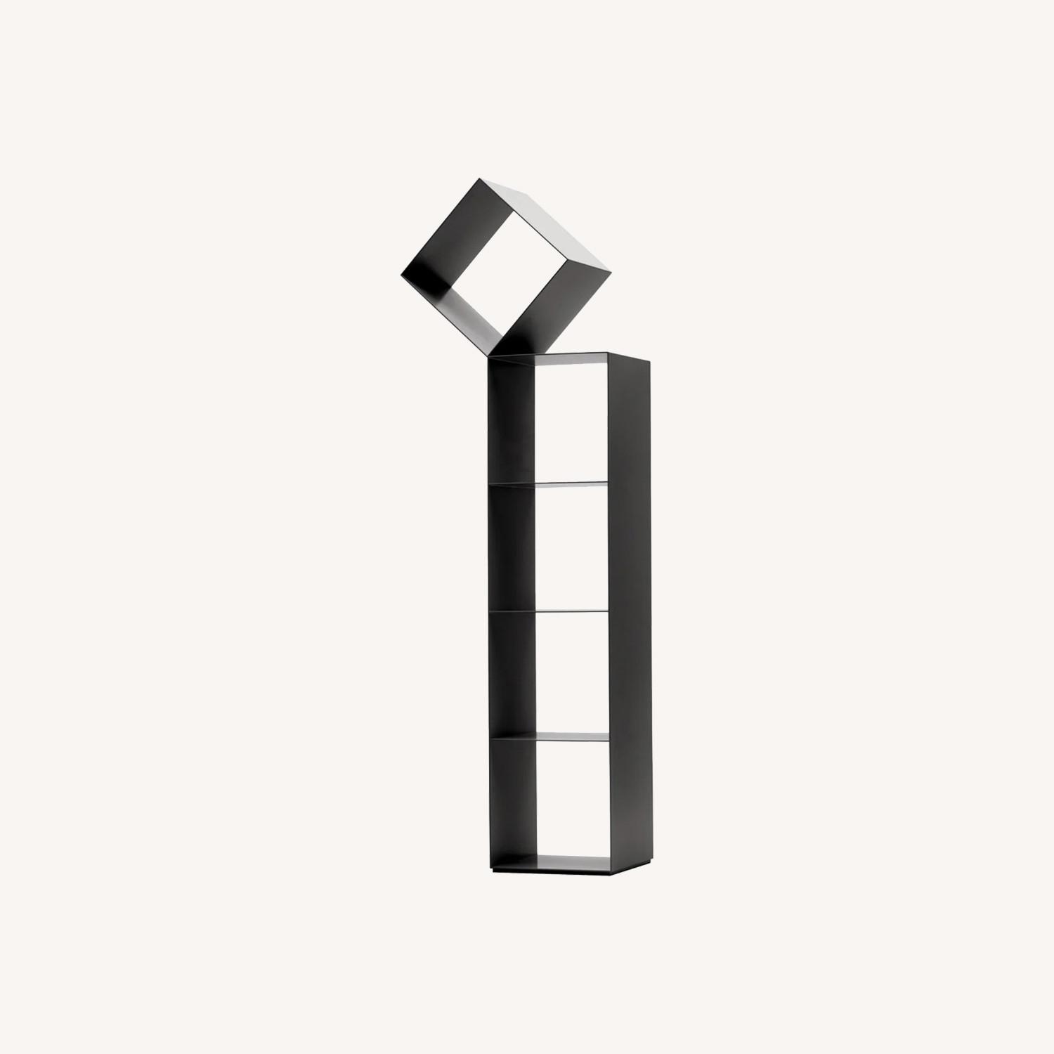 Cappellini Drop By Nendo Black Metal Bookcase - image-0