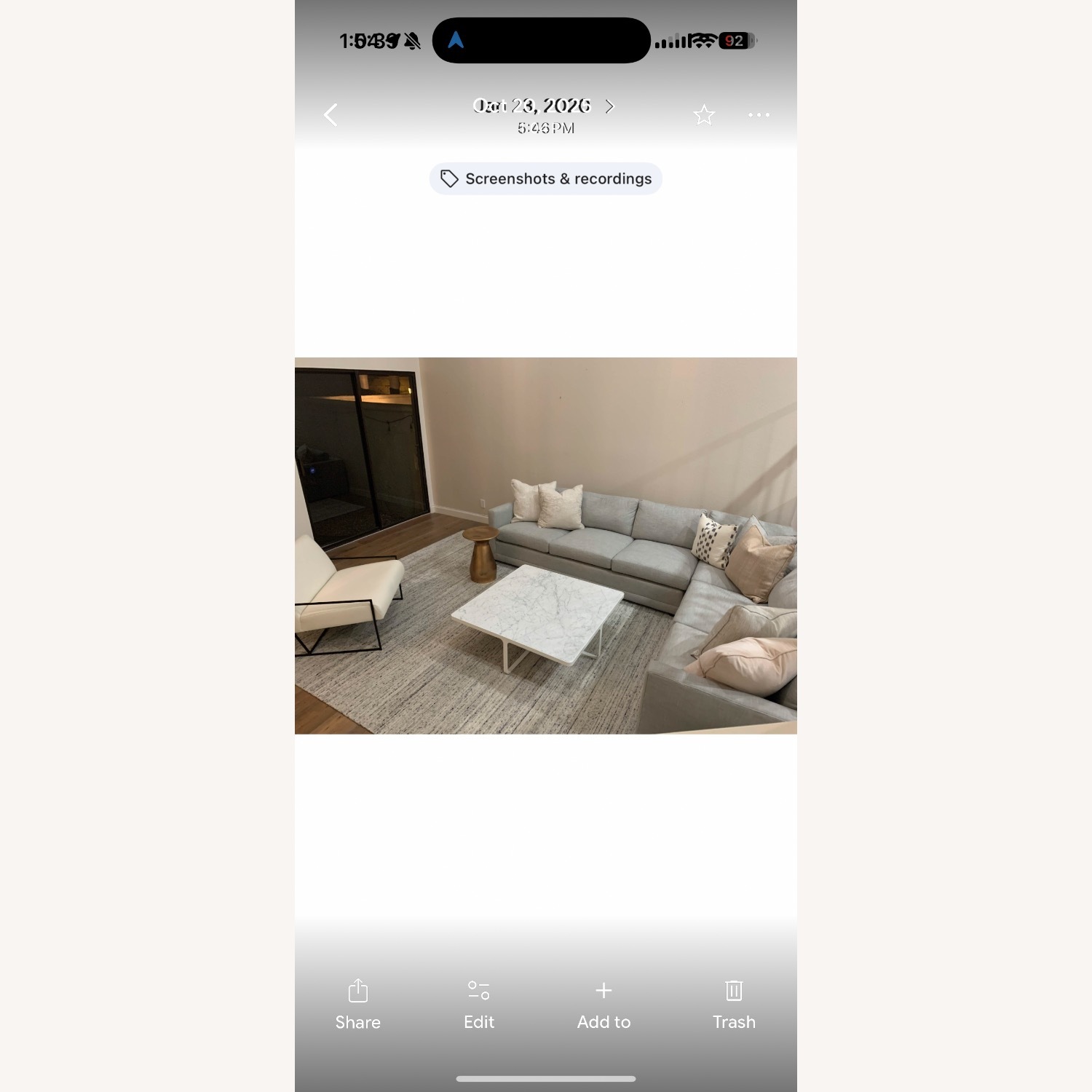 Tacchini White Coffee Table - image-4