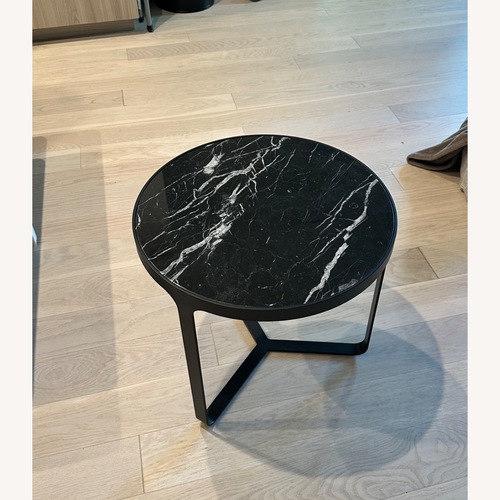 Used Tacchini Black Marble Side Table for sale on AptDeco