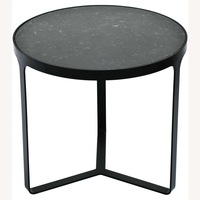 Tacchini Black Marble Side Table