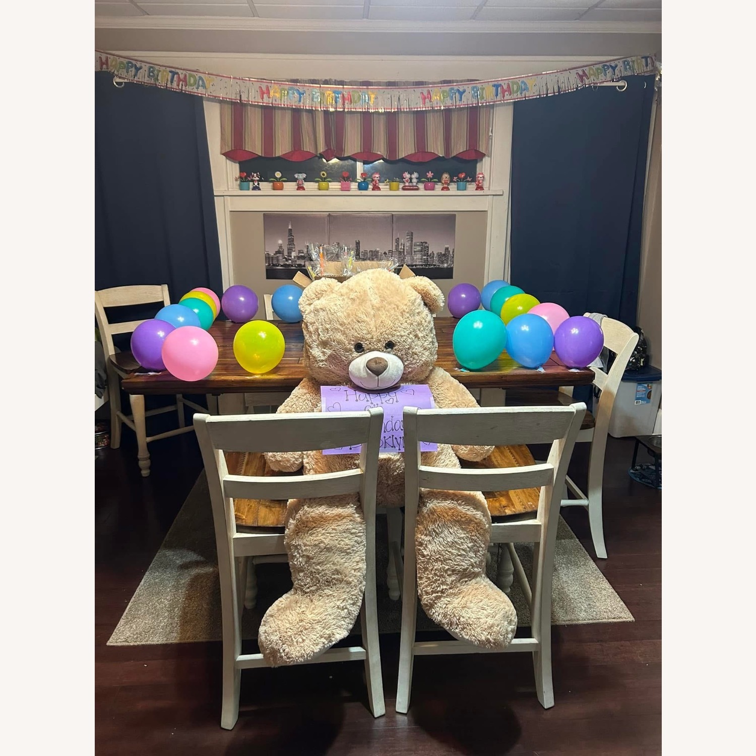 Natural Wood Dining Table - image-1