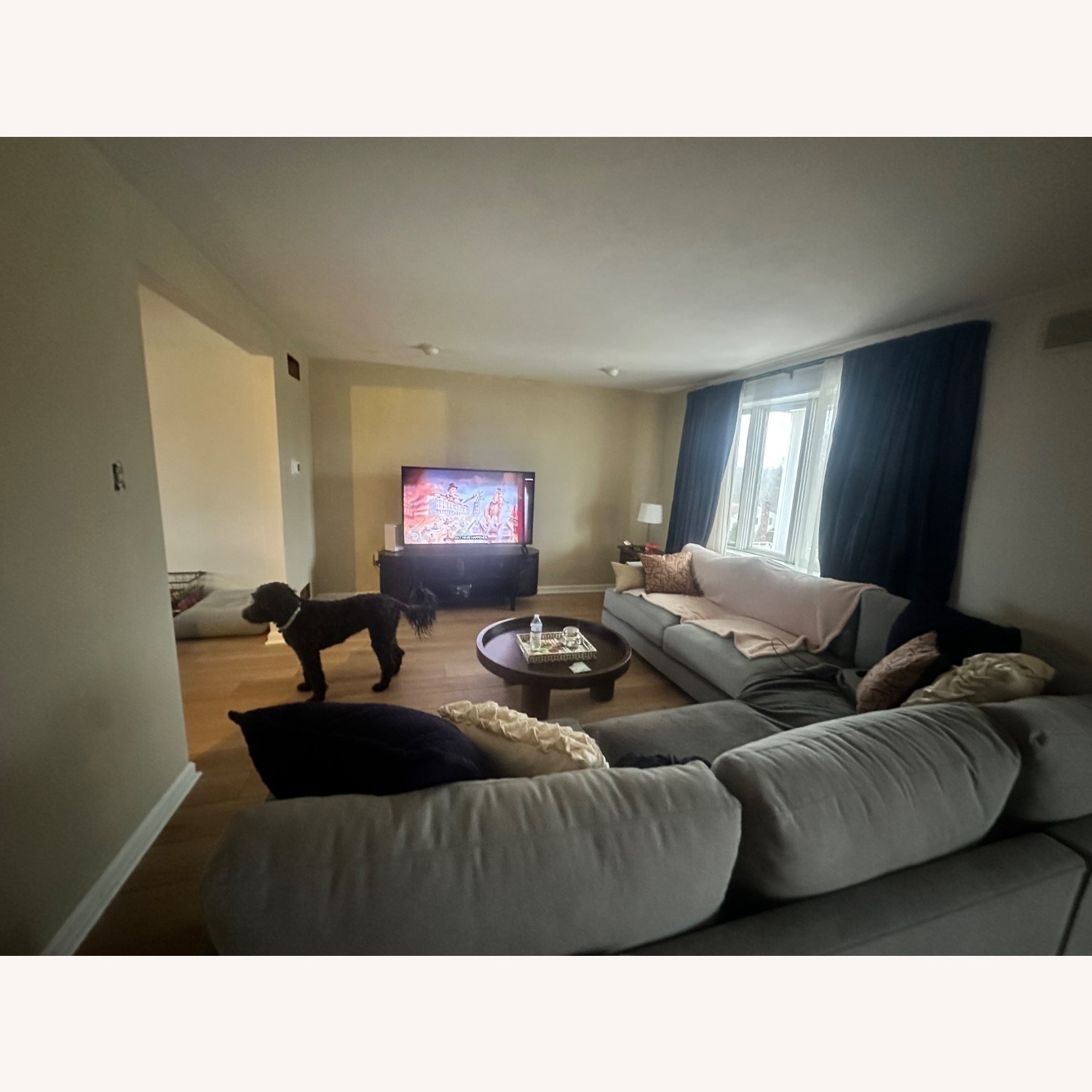 West Elm Haven Pewter Gray L Sectional - image-3