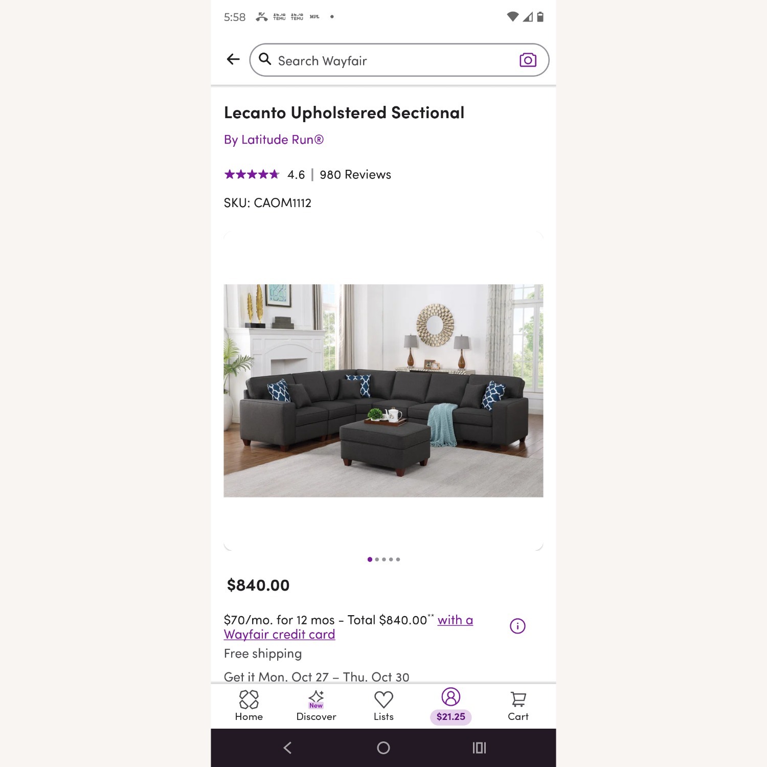 Lecanto Upholstered Sectional - image-2